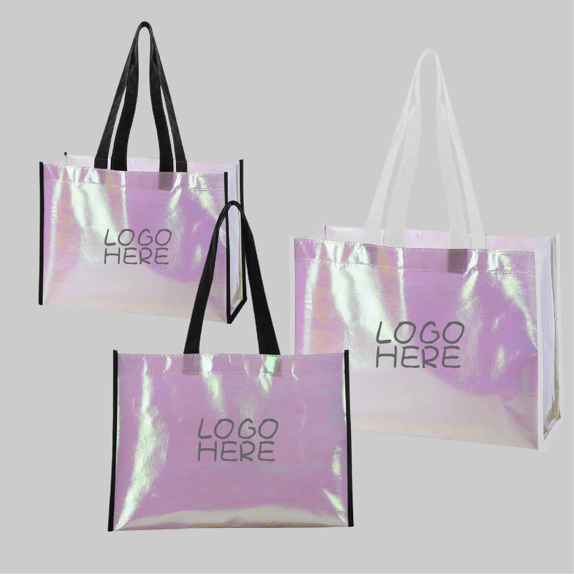 Coated Water-Resistant Tote Bags 1