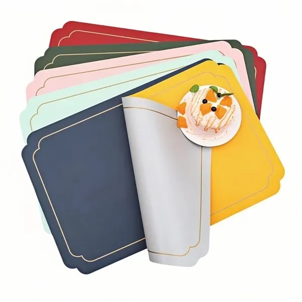 Faux Leather Dining Placemats - Elegant Table Decor Mats 5