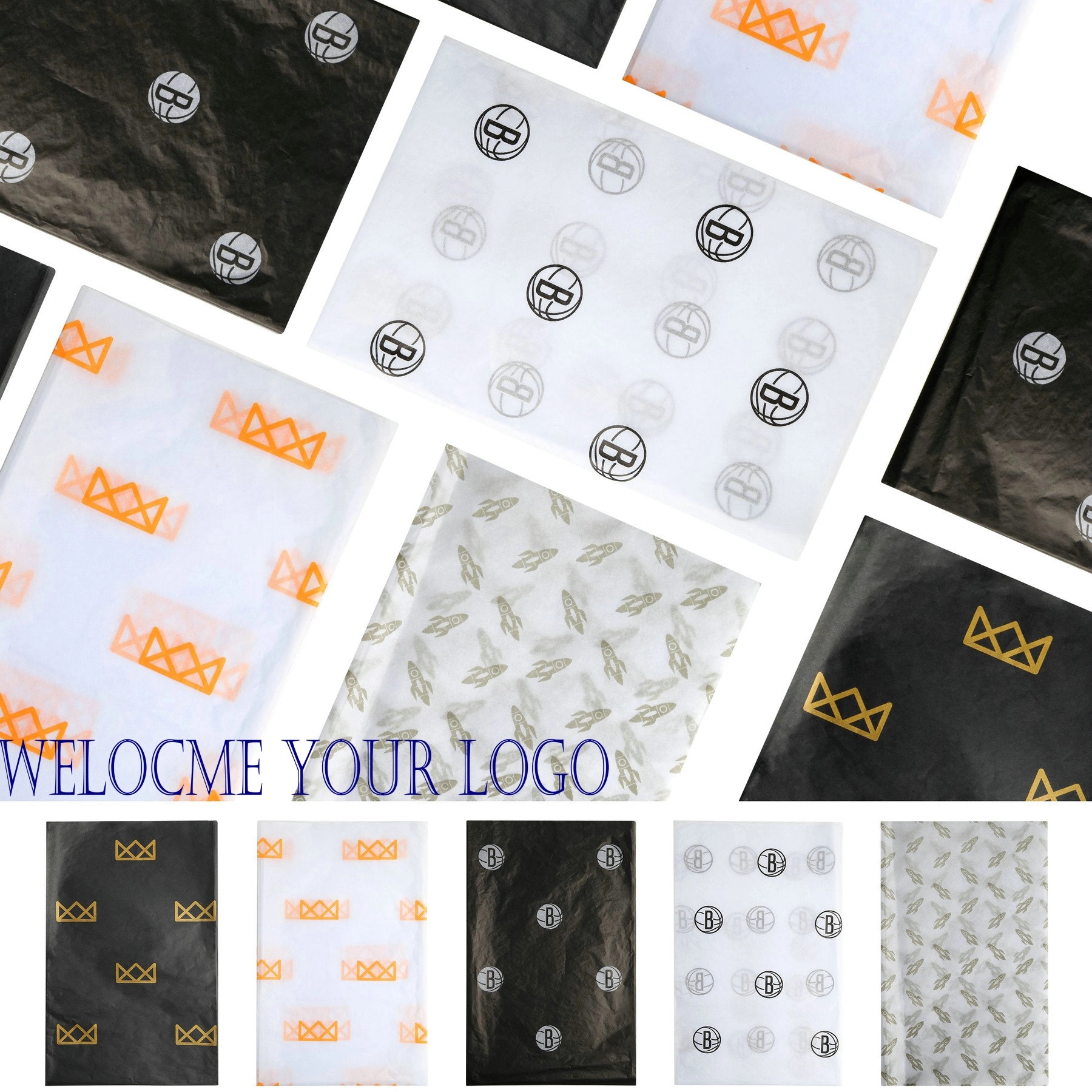 Custom Printed Gift Packing Wrapping Paper (20" X 30") 1