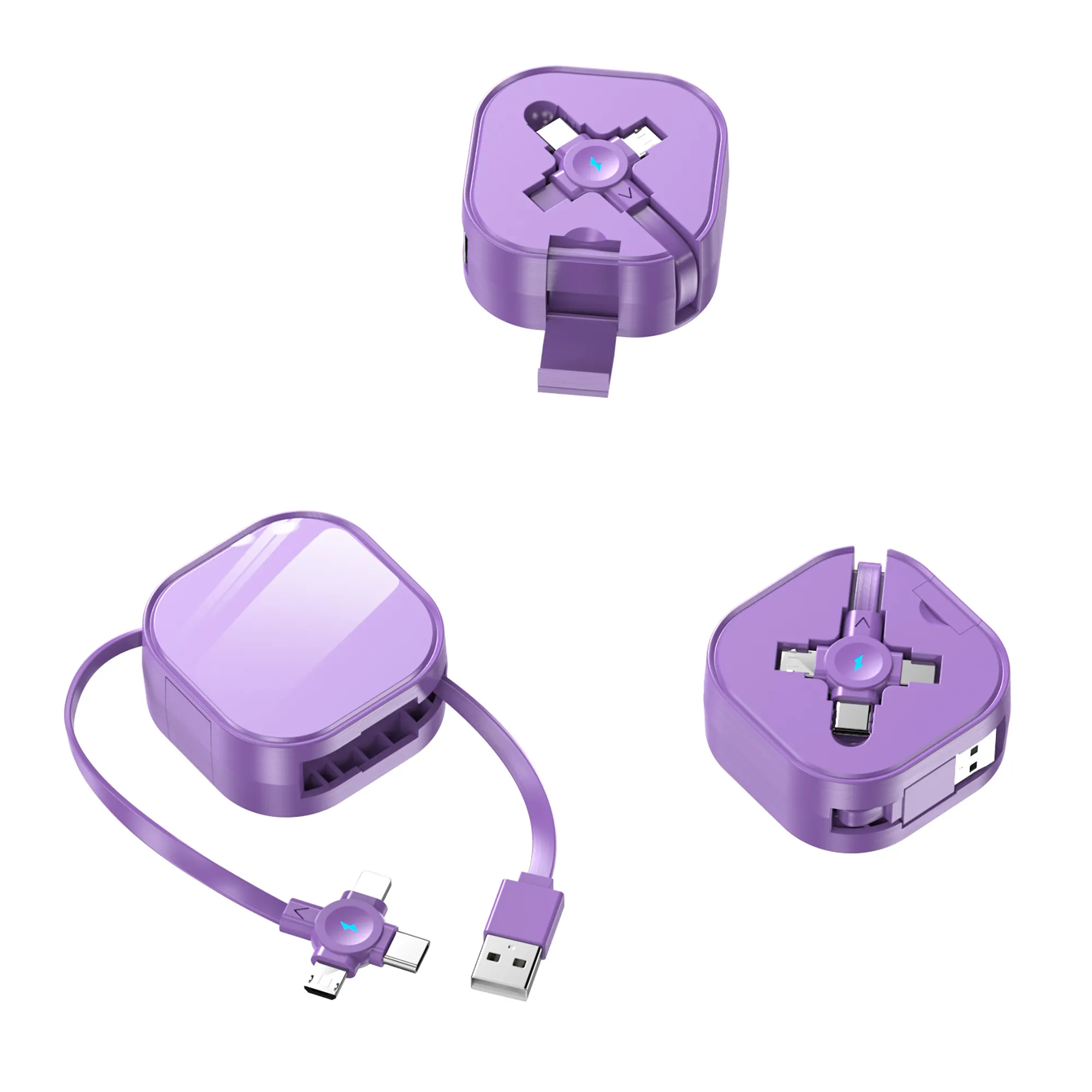 5A Retractable 3-in-1 Multi Charger Cable 2