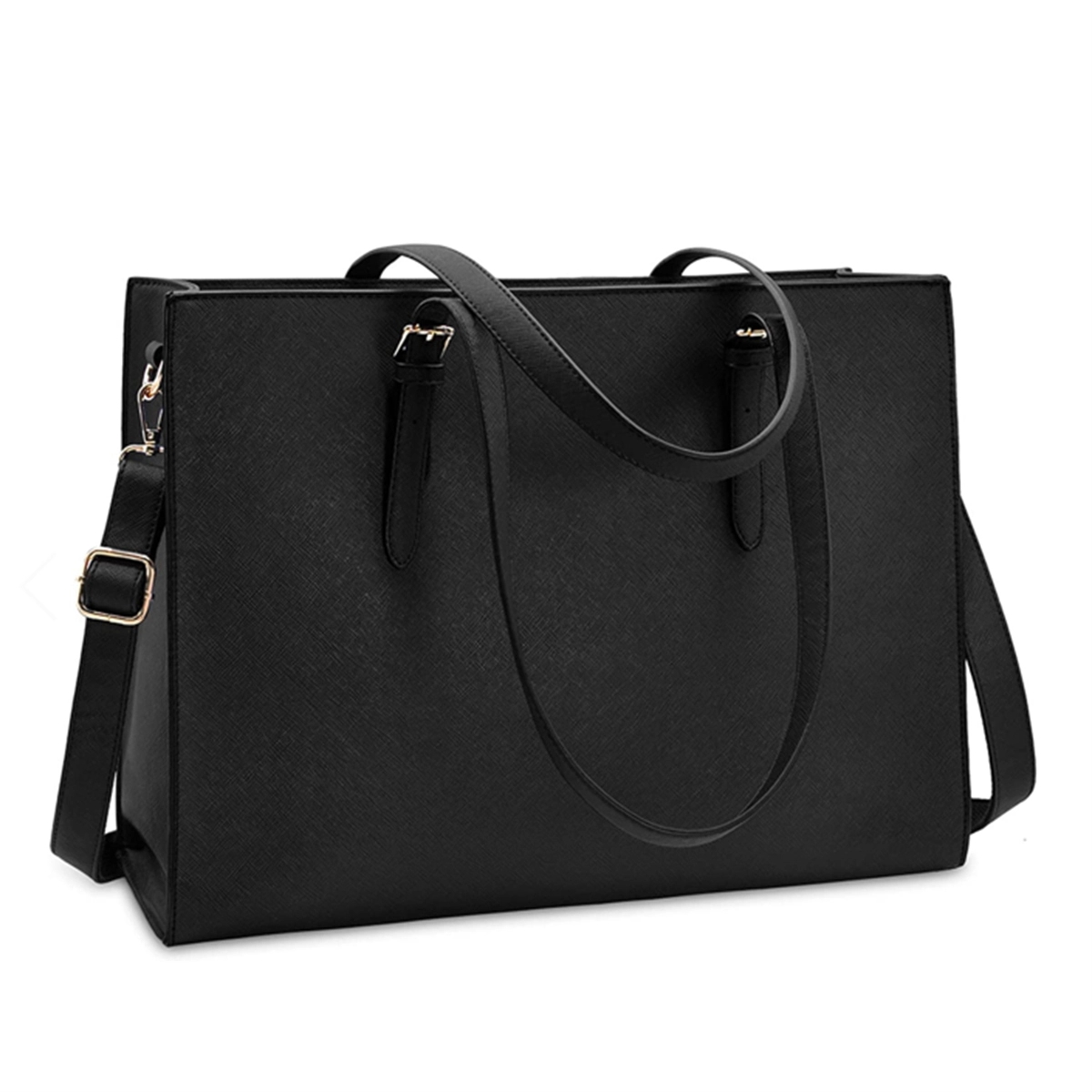 Laptop Bag For Women Leather 15.6 Inch Computer Tote Bag 2