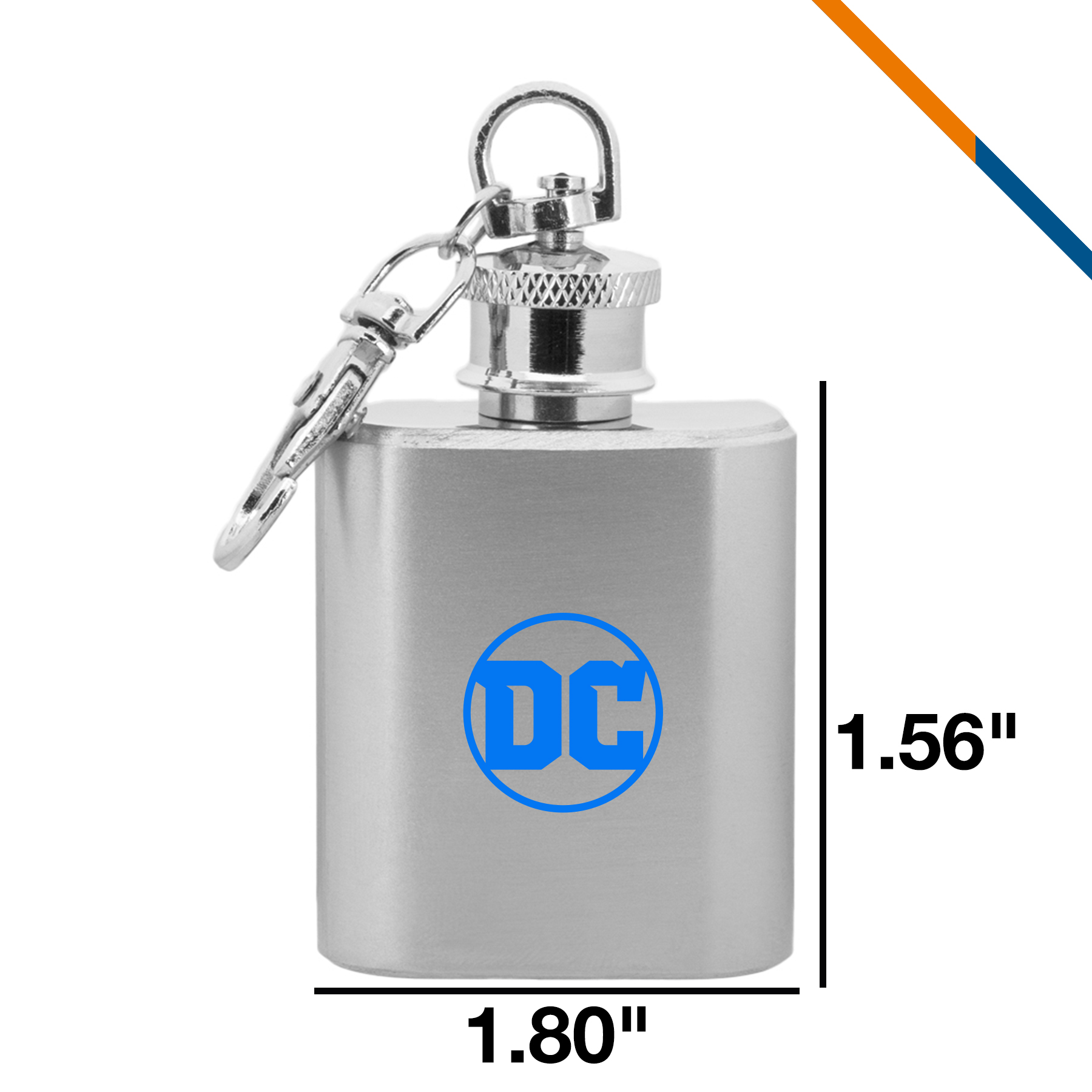 Levie Keychain Hip Flask - 1 OZ. 2