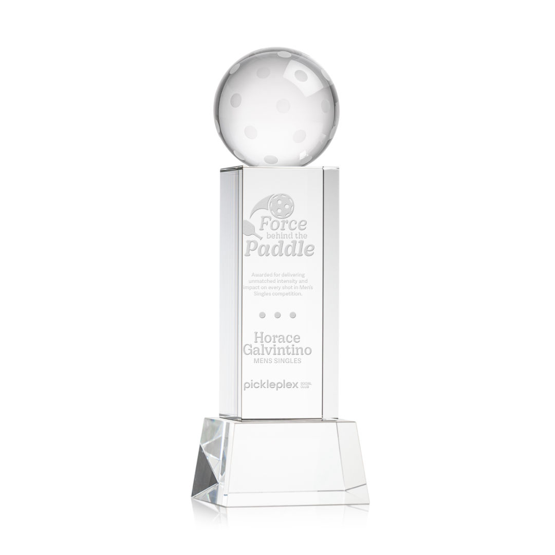 Pickleball Award on Belcroft Base - Clear 5