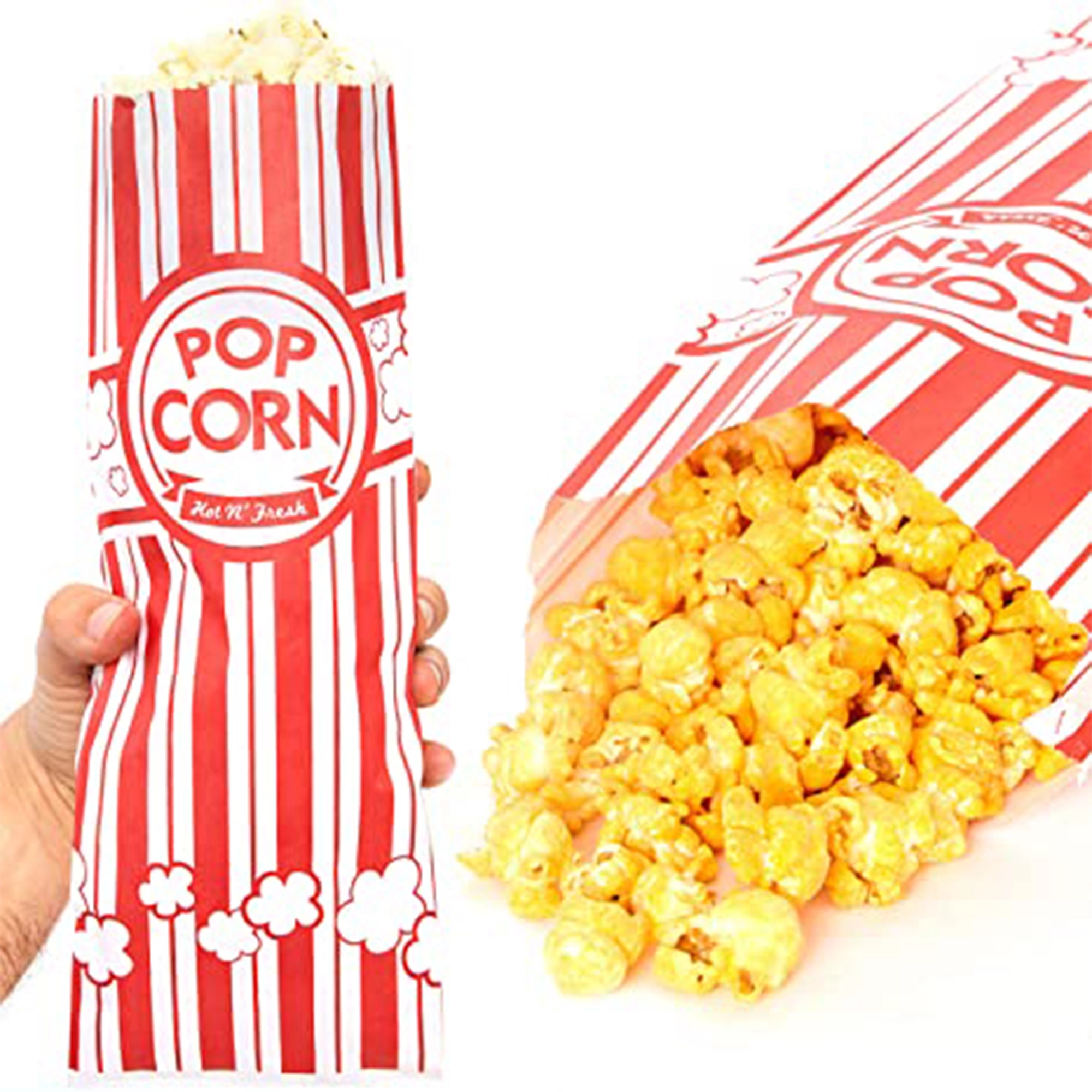 Grease Resistant Paper Popcorn Bags
