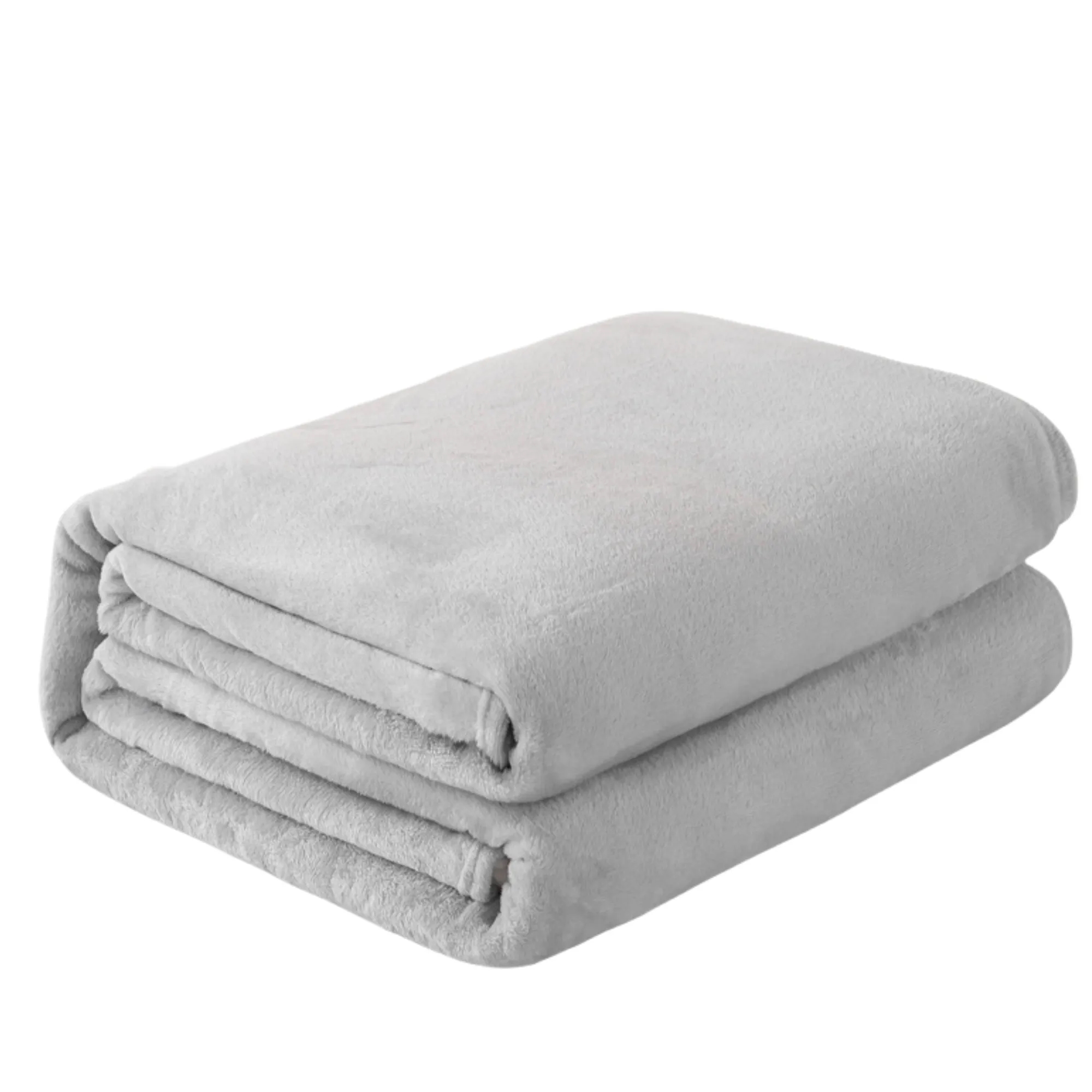 Classic Solid Color Flannel Thin Blanket 5