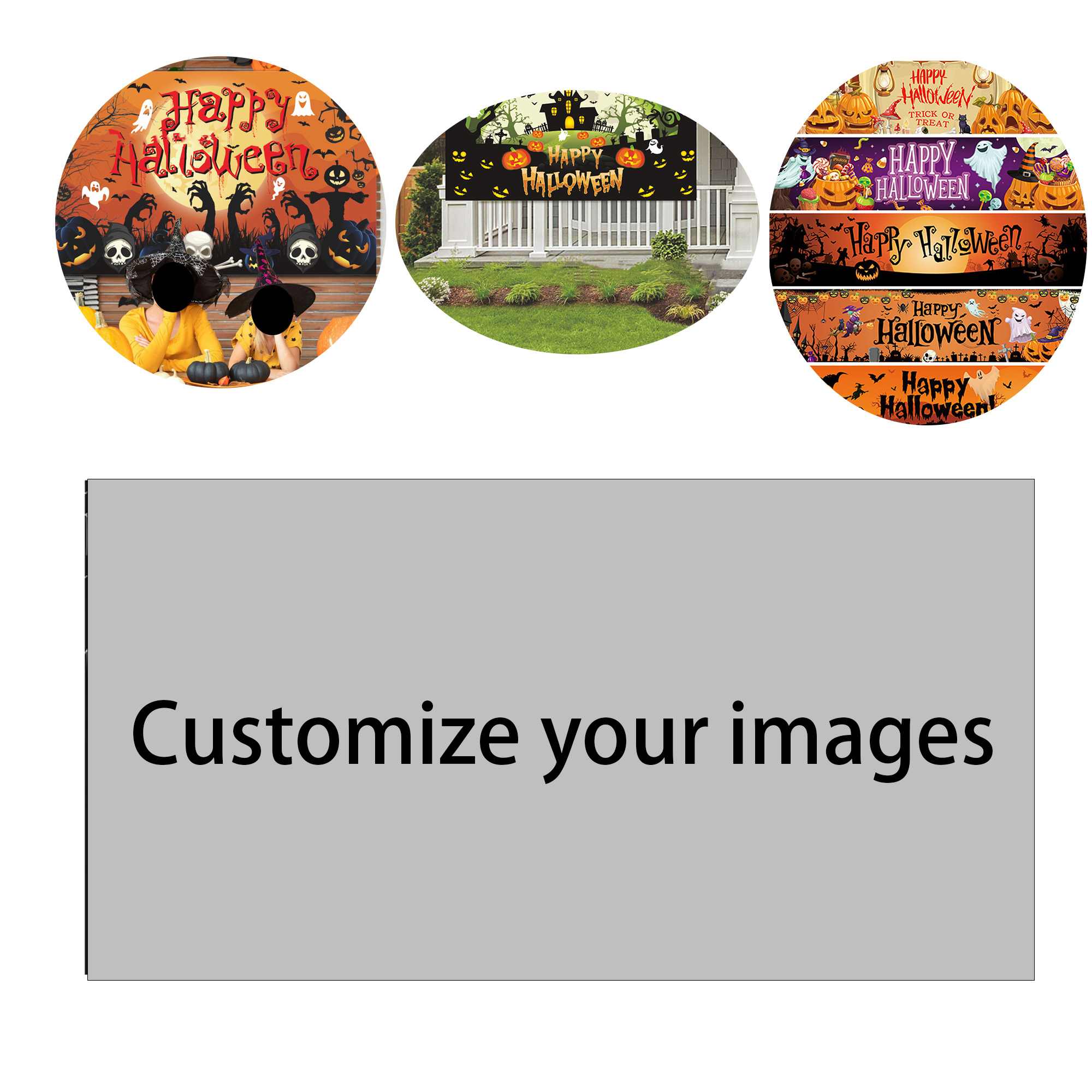 Polyester Custom Halloween Banner 3
