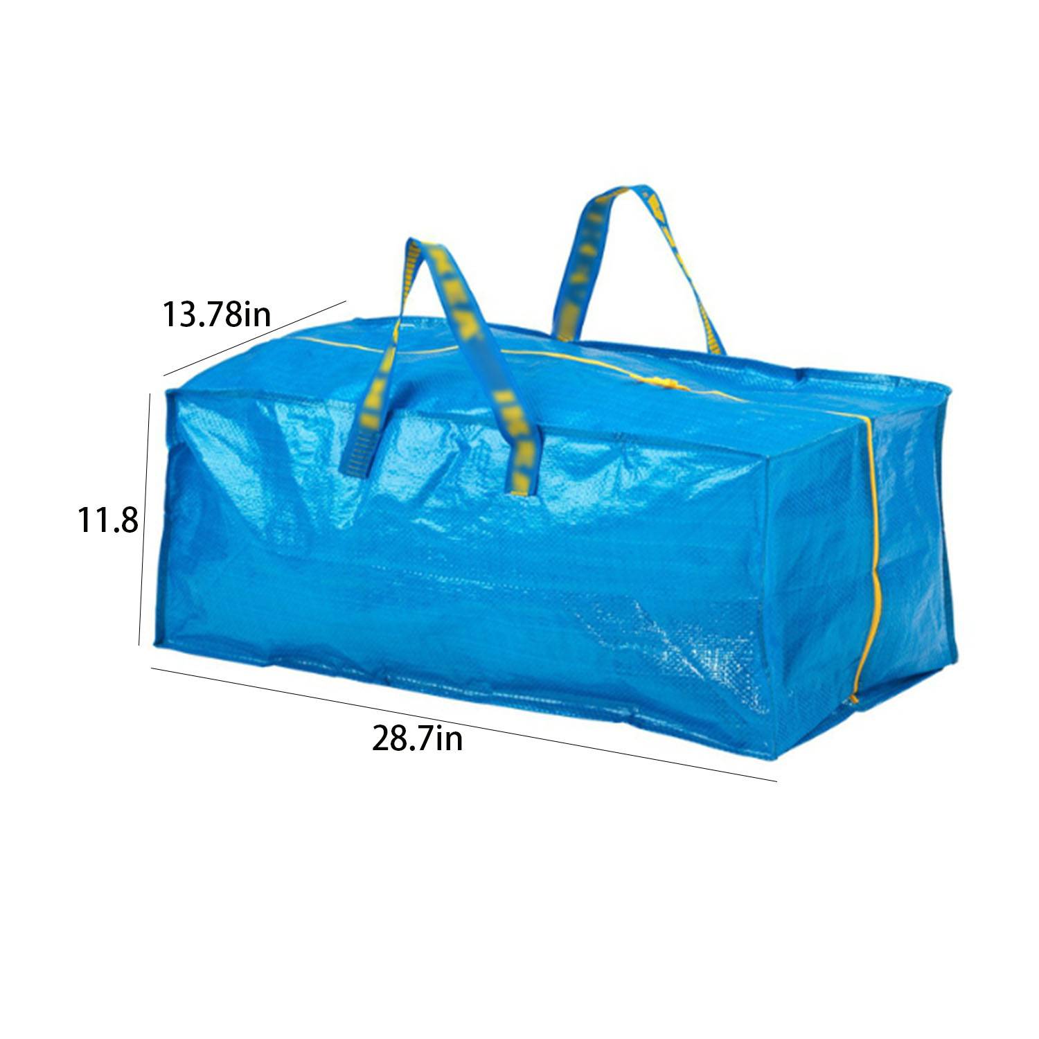 76L Portable PE Laminated Zipper Woven Storage Bag 2