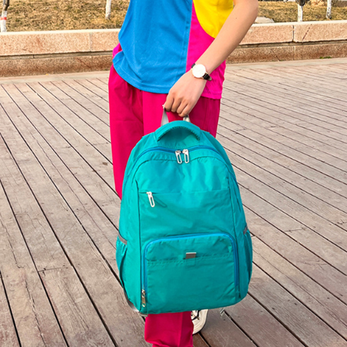 Lightweight Foldable Hiking Backpack Travel School Bag 4