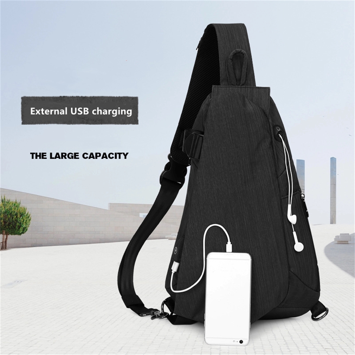 Crossbody Sling Backpack Shoulder Bag 5