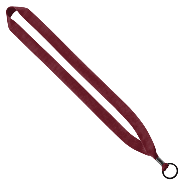 3/4" Polyester Lanyard with Metal Crimp & Split-Ring 28