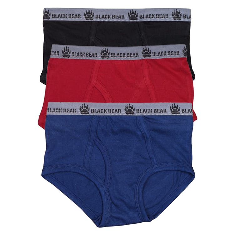 Boys' Fly Front Briefs - Small 3 Colors 3 Pack 2