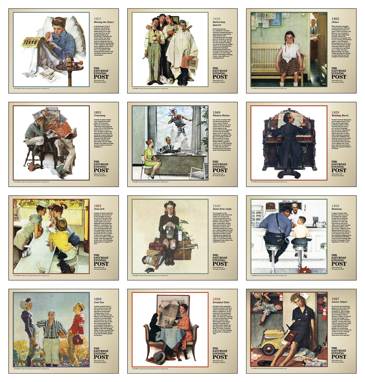 Triumph® Calendars The Saturday Evening Post Deluxe Pocket Calendar 52