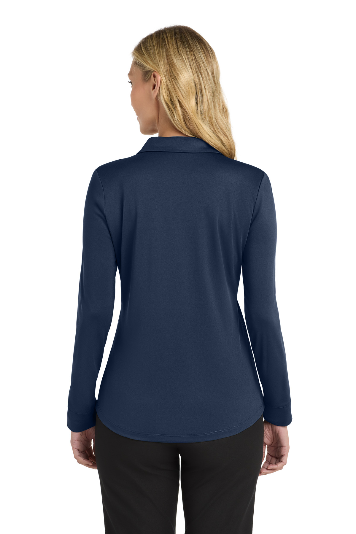 Port Authority Women's Silk Touch Performance Long Sleeve Polo. L540LS 2