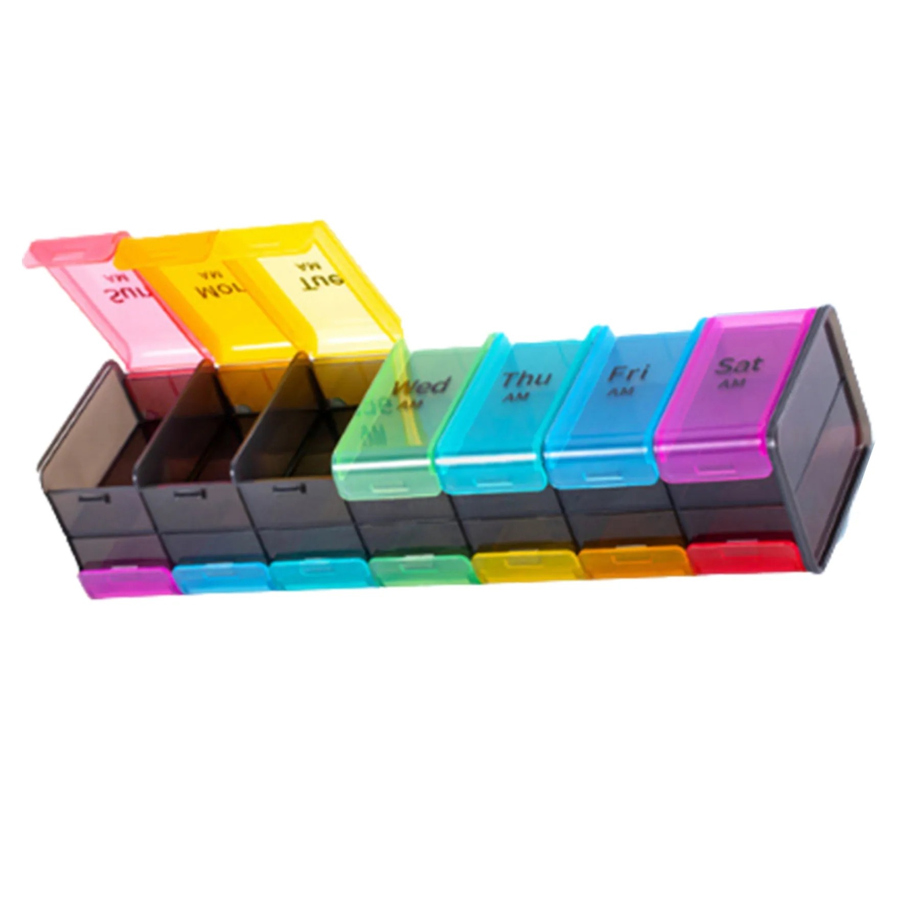 Weekly Double-Row Medicine Box 2