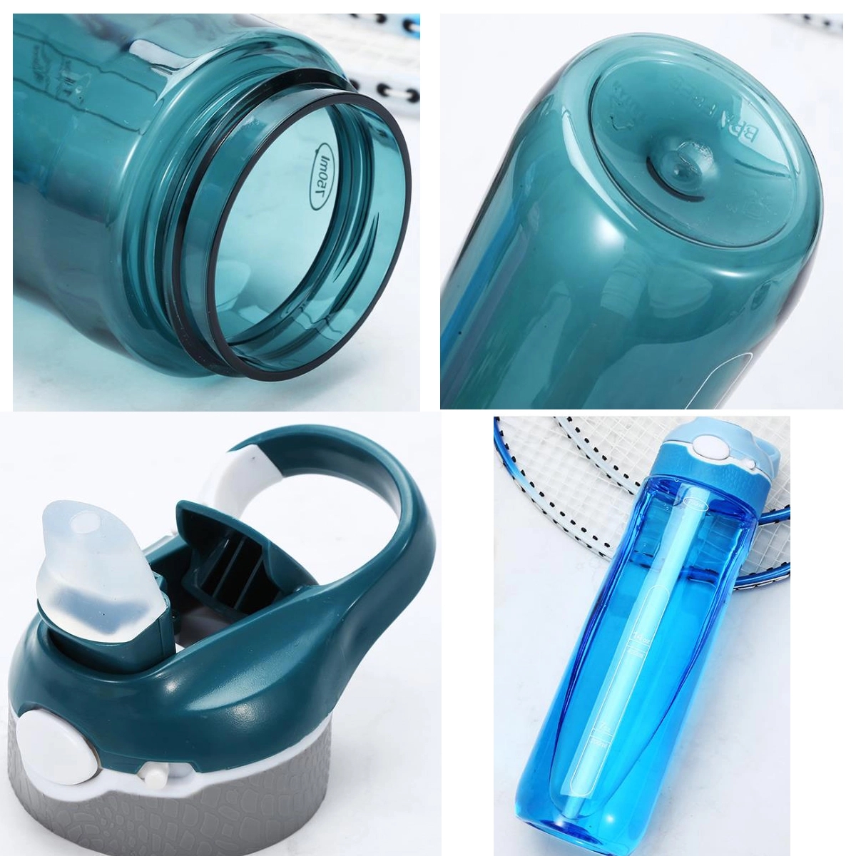 BPA-Free Plastic Water Bottle with Scuba Lid 4