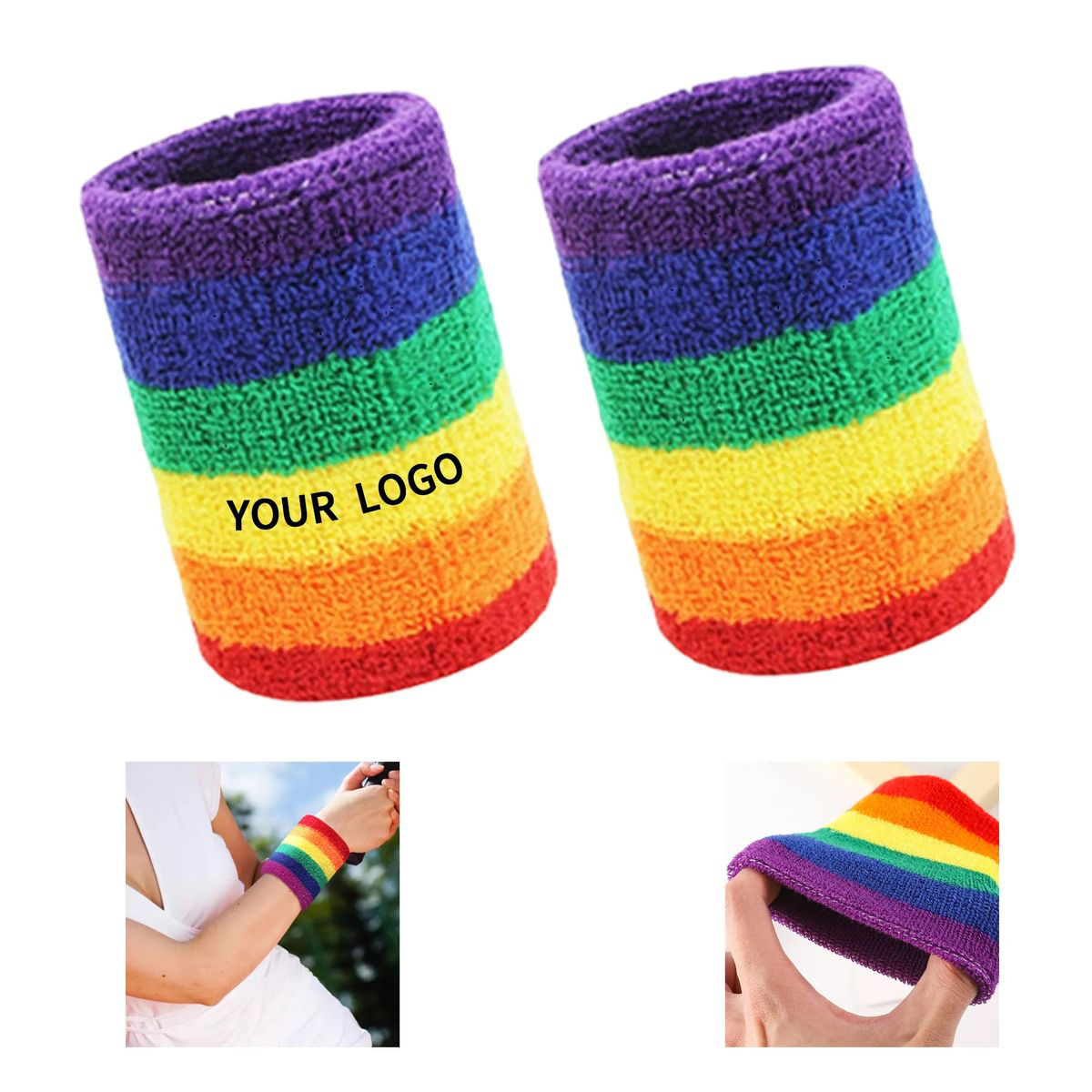Elastic Wristband with Embroidered Logo 2