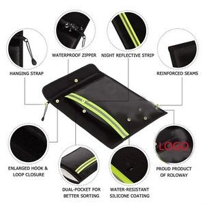 Fireproof Waterproof 3-Layer Document File Bag with Lock 12