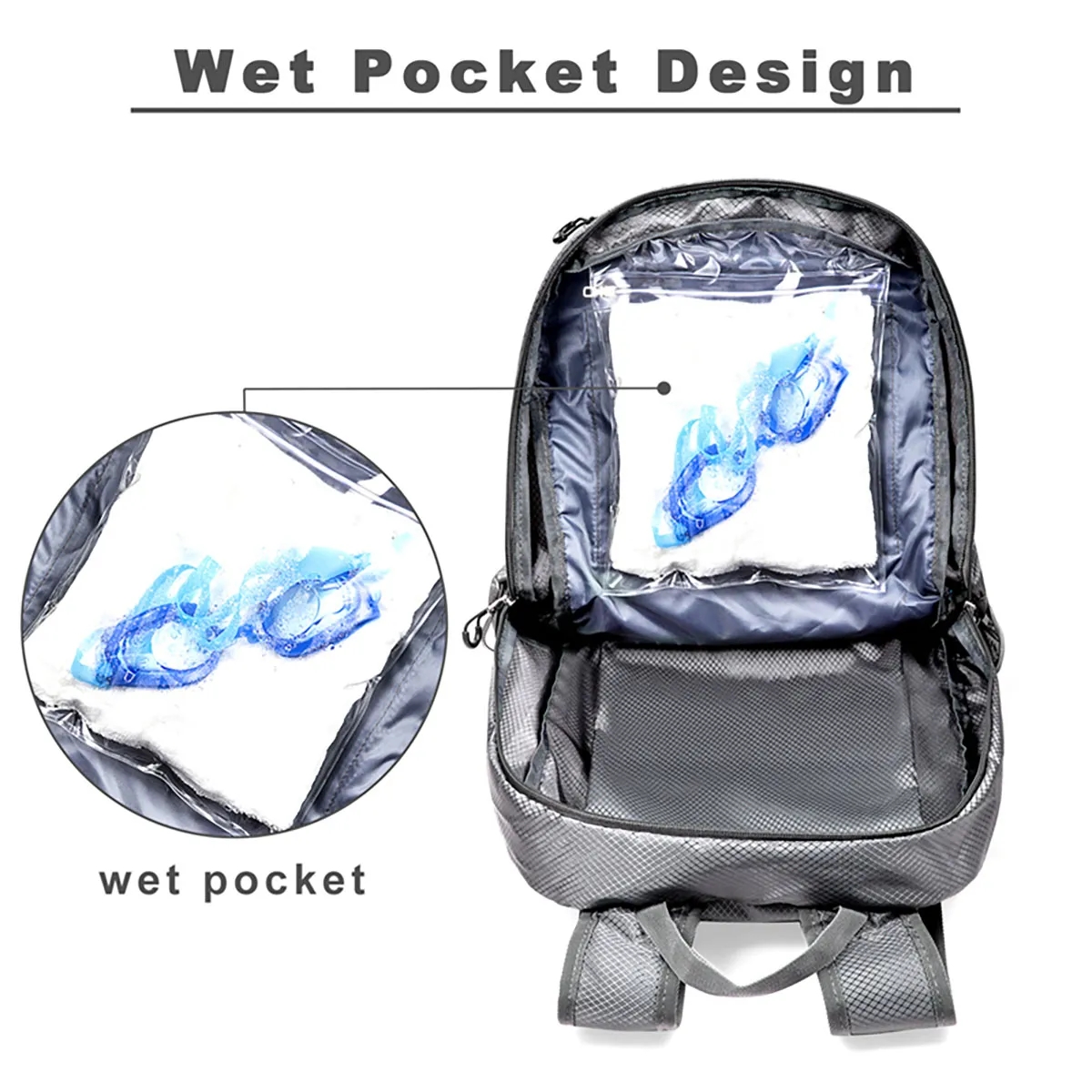 Portable Foldable Hiking Daypack Backpack with Solar Panel 8