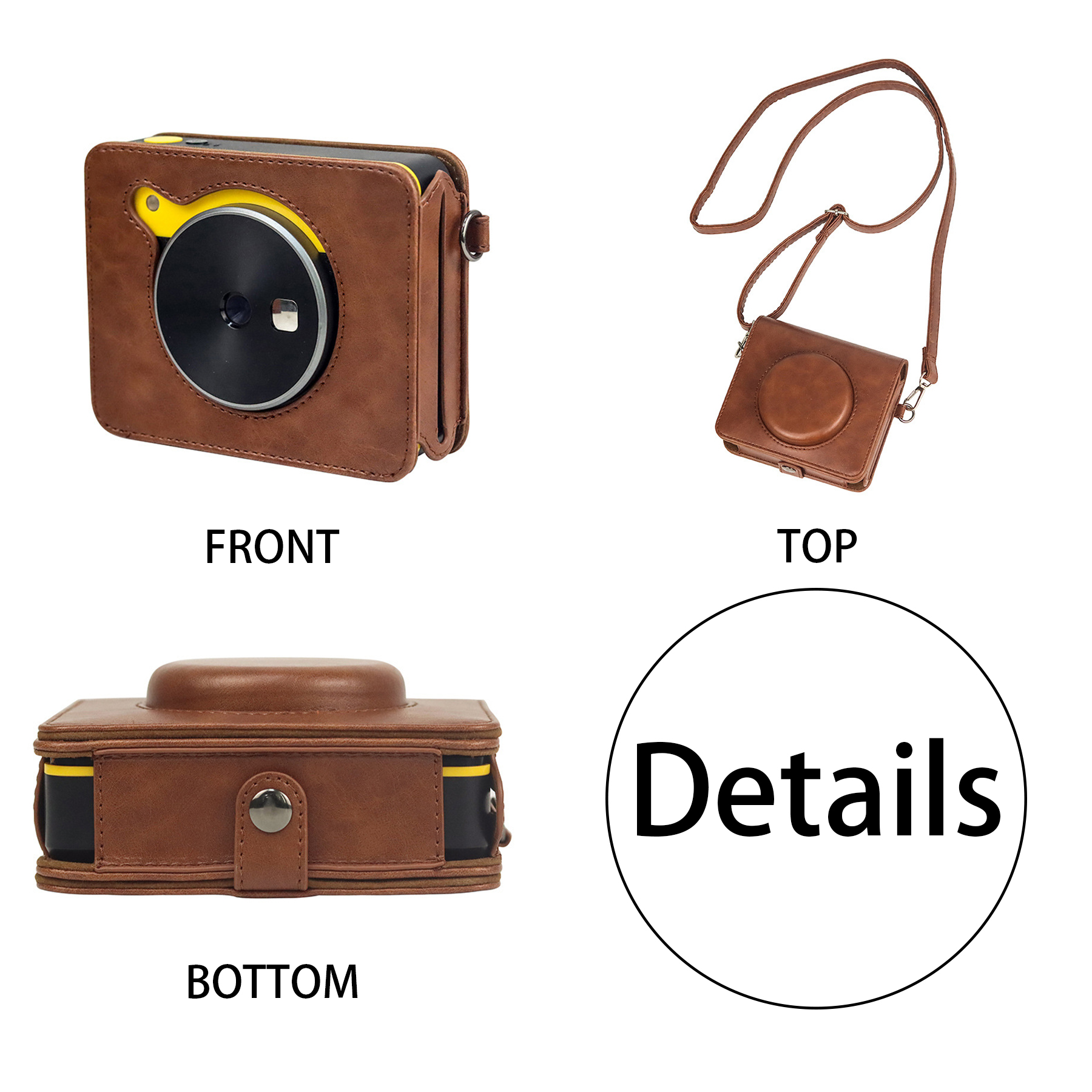 PU Vintage digital camera bag 3