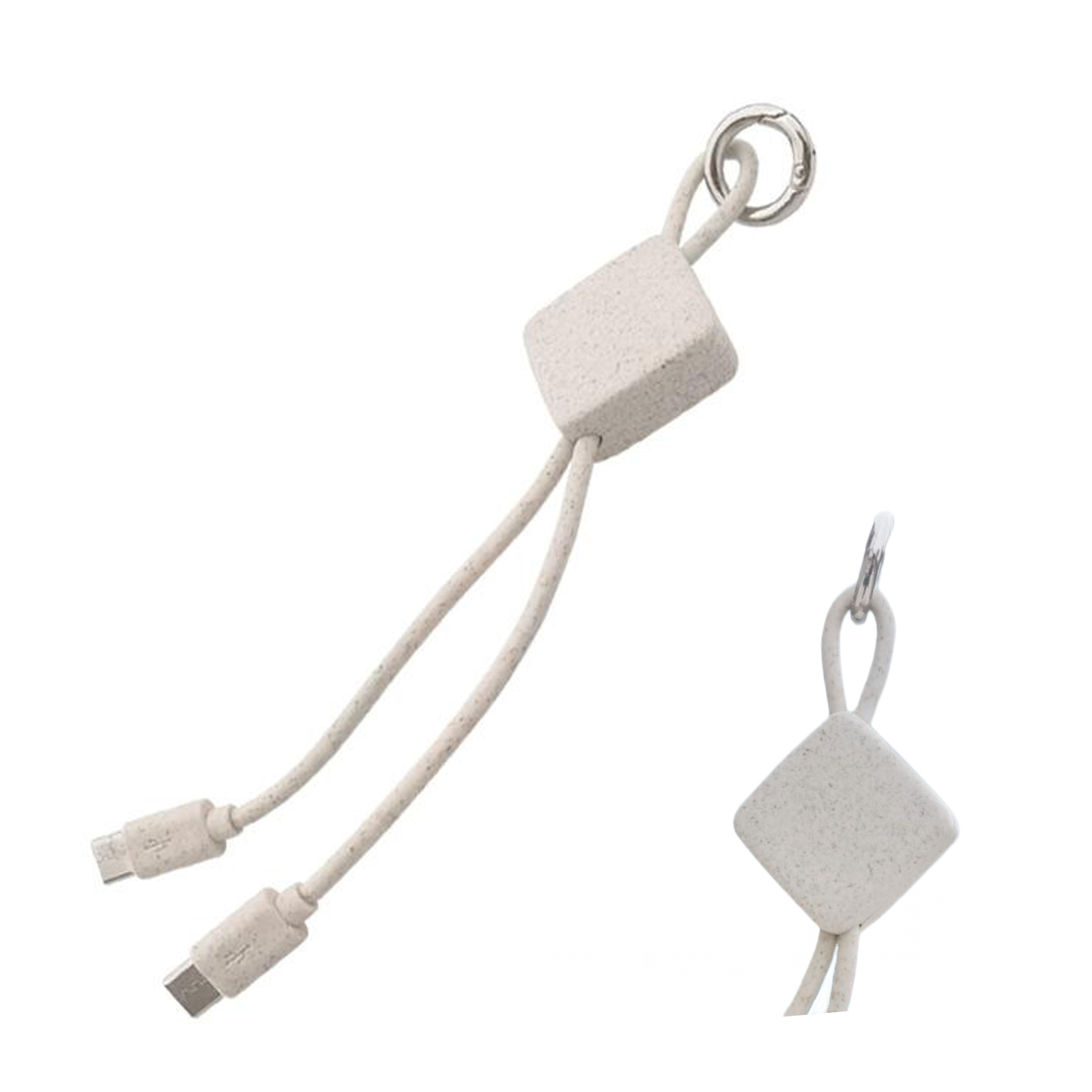 Eco Wheat Straw 4 in 1 Cable Keychain 4