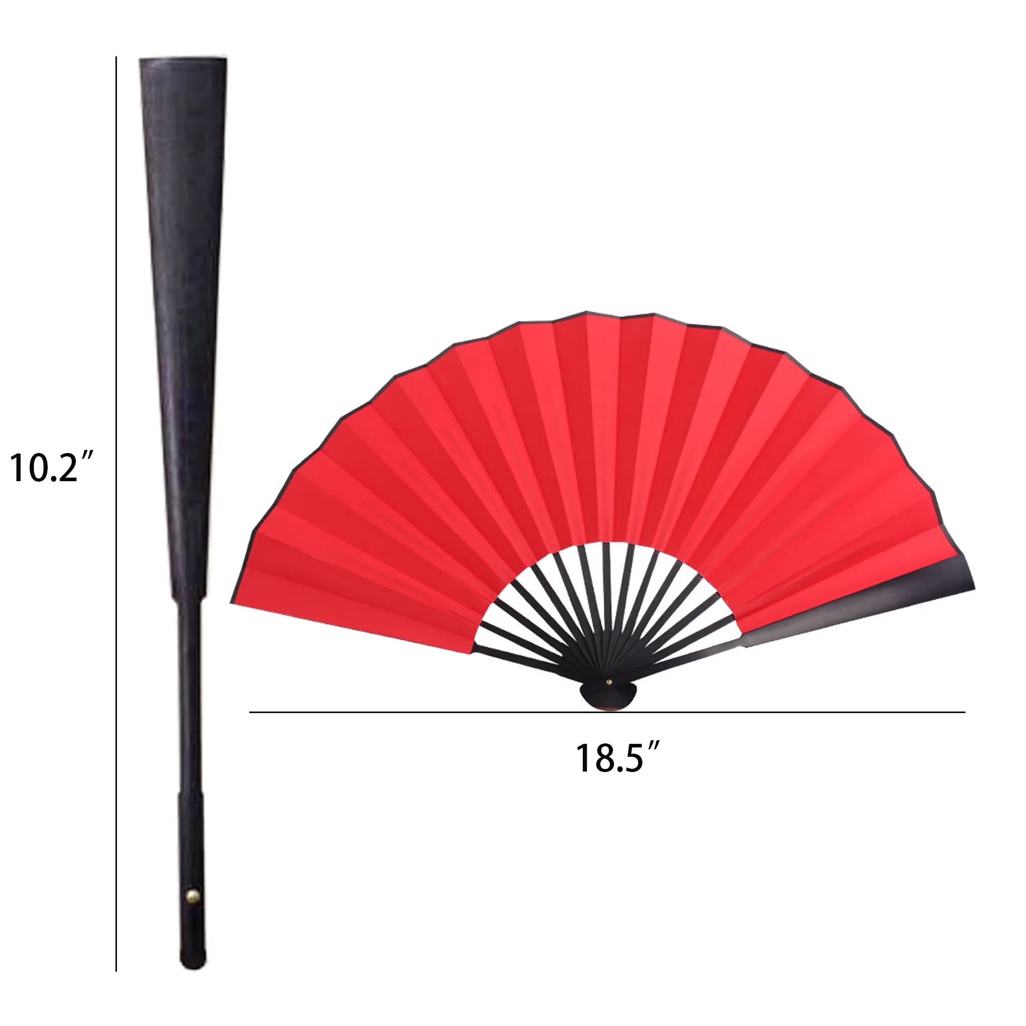 Silk Fabric Bamboo Hand Fan 3