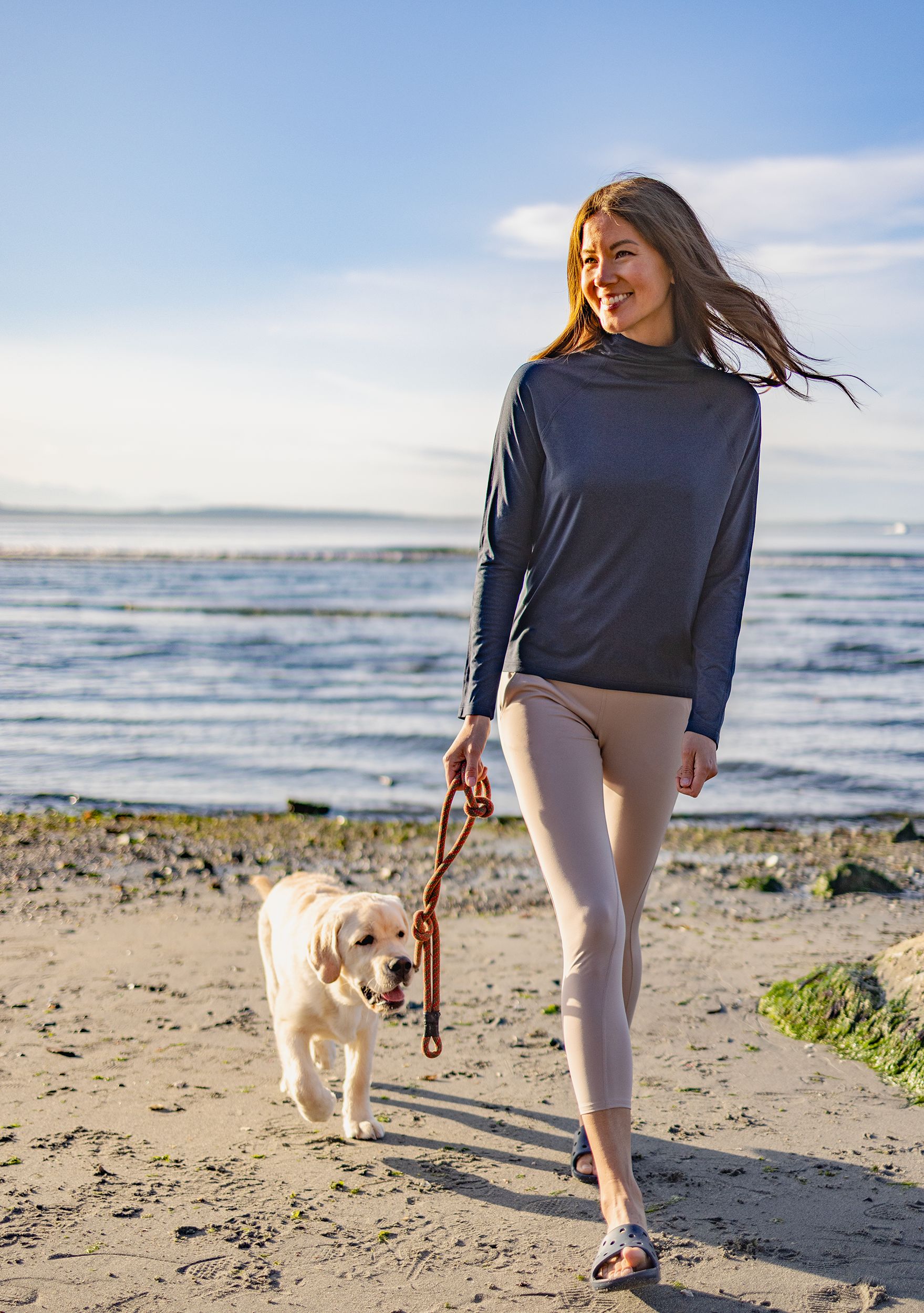 Cutter & Buck Coastline Recycled Double Peached Womens Funnel Neck Pullover 30