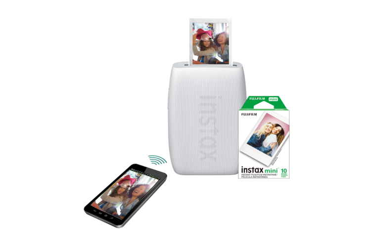 Fujifilm instax mini Link 3 Smartphone Printer Bundle - Clay White 1