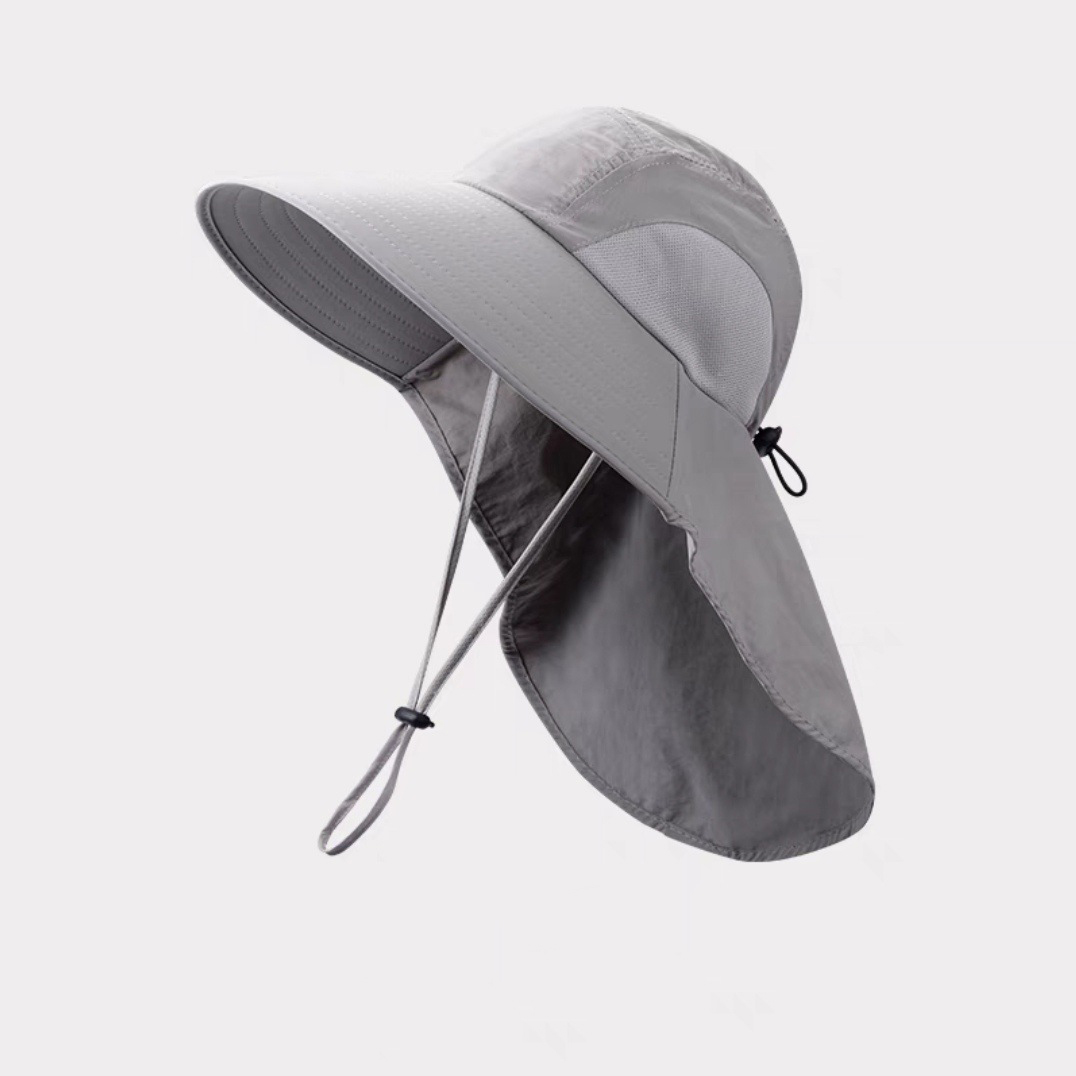 Wide Brim Sun Hat with Neck Flap 11