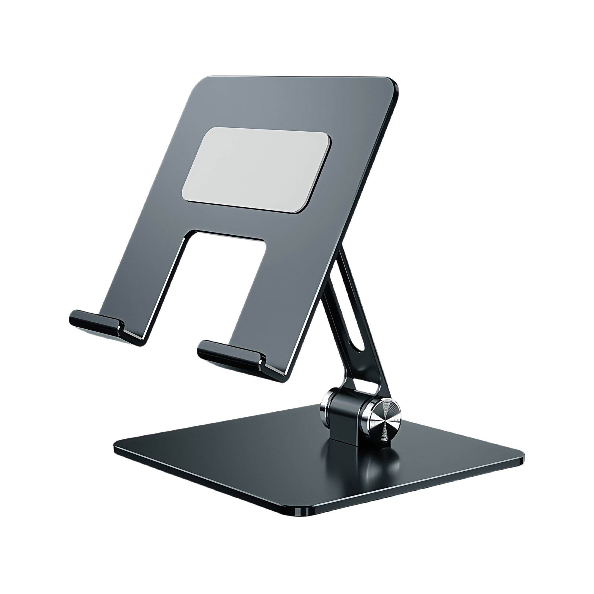 Aluminum Tablet Stand- Foldable Desktop Holder with Non-Slip Silicone for Phones 2