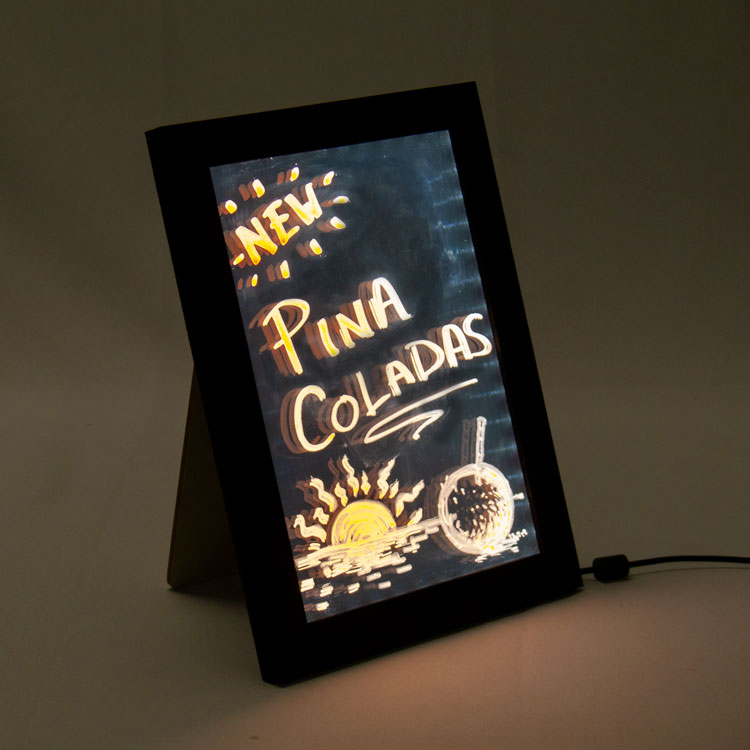 Sintra Frame LED Wet-Erase Board 9"w x 12"h