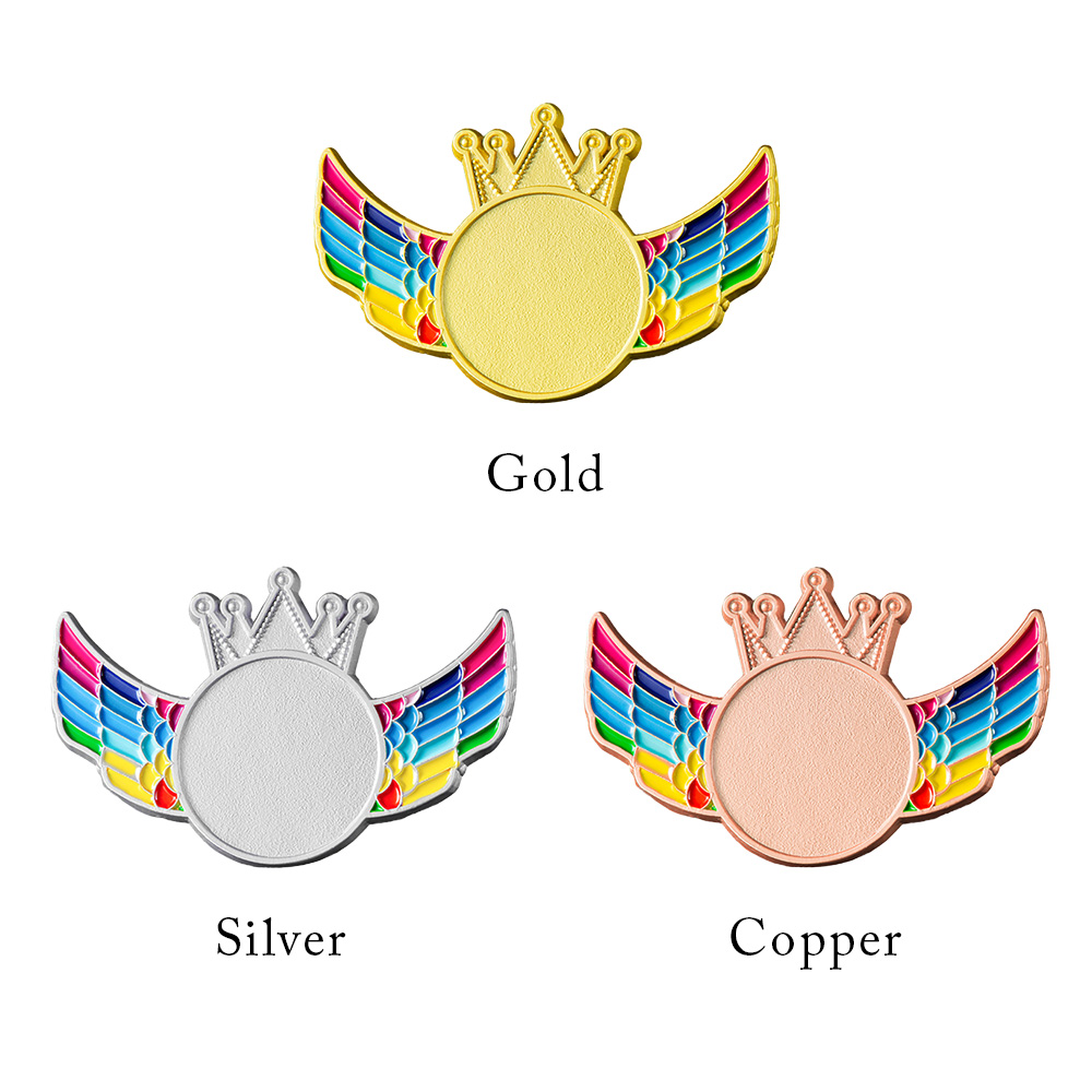 Custom Crown Wing Name Badges 4