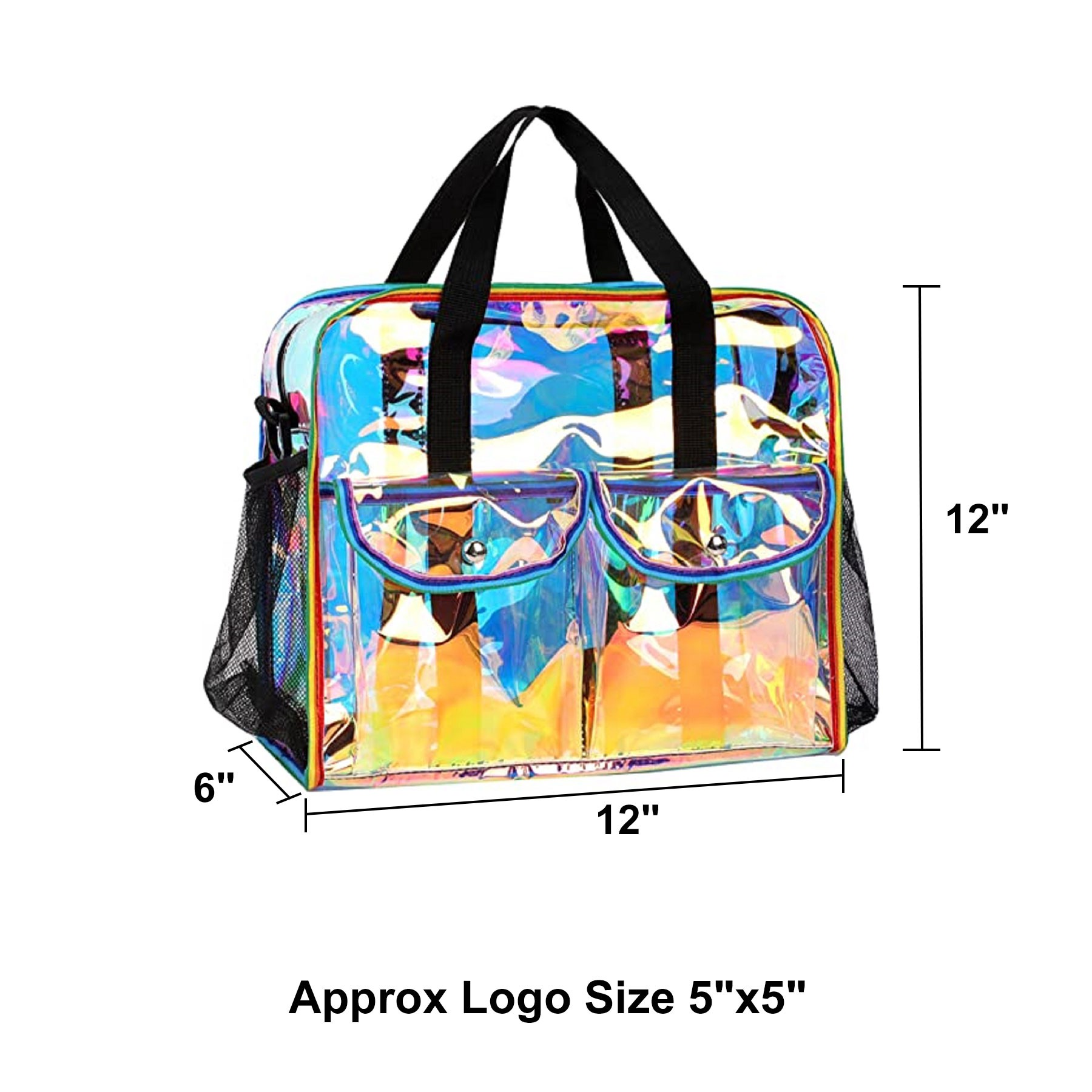 Large Rainbow Transparent Handbag 2