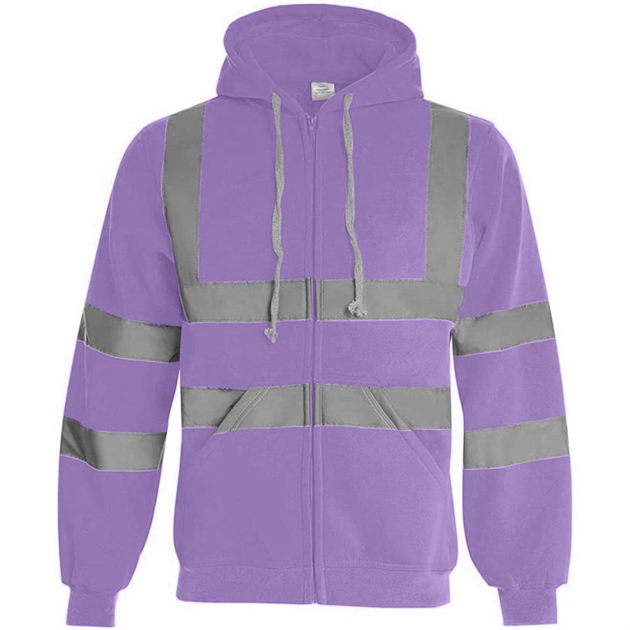 VISIPRO Reflective Safety Full-Zip Hoodie with Bands & Brace 6