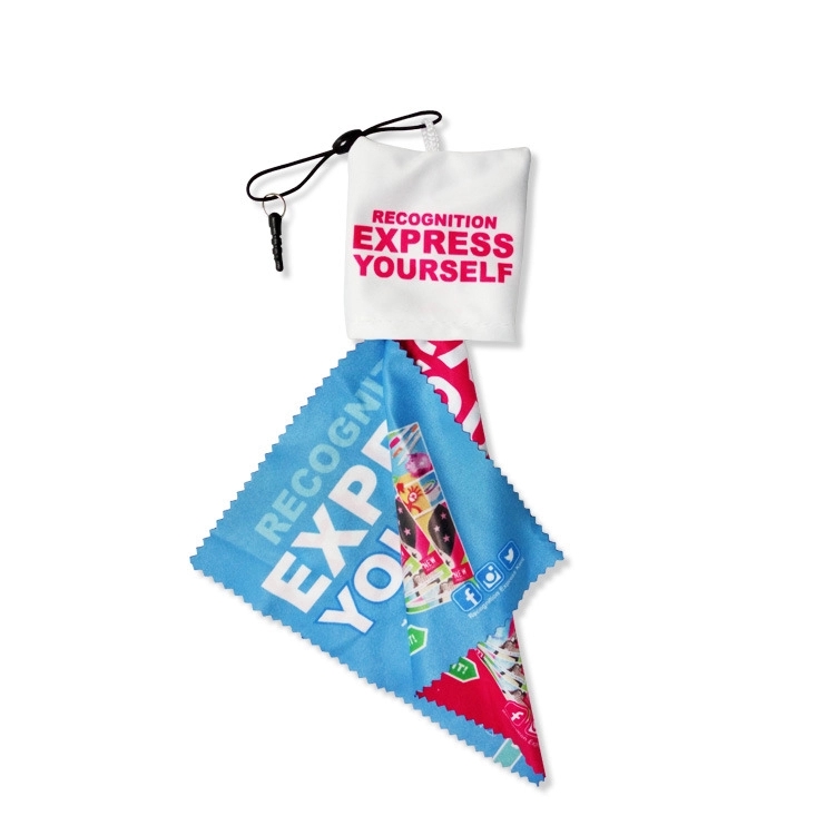 Portable Mini Microfiber Cleaning Cloth with Pouch 5