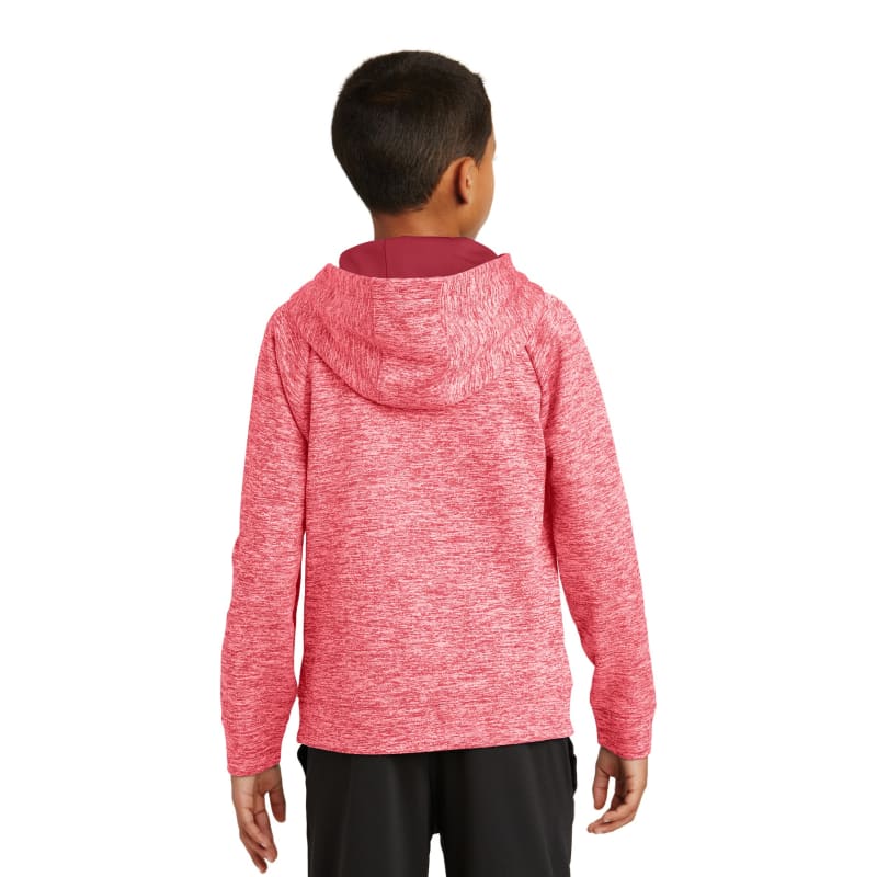 Sport-Tek Youth PosiCharge Electric Heather Fleece Hooded Pullover. 21