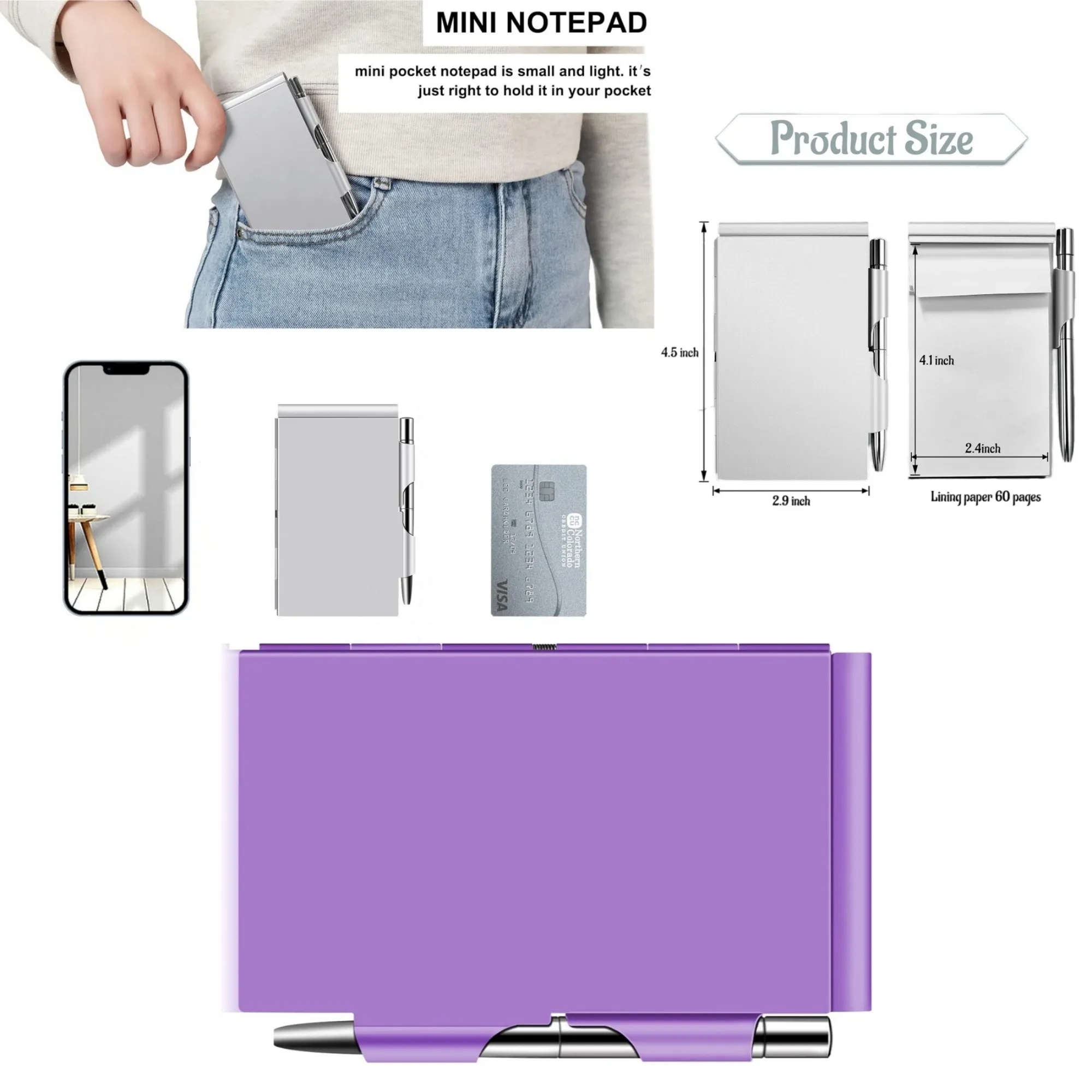 Premium Aluminum Notepad & Pen Set for Business 6