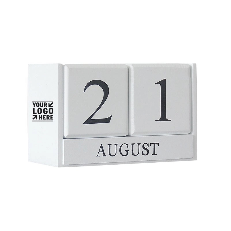 Wooden Cube Desktop  Calendar 5