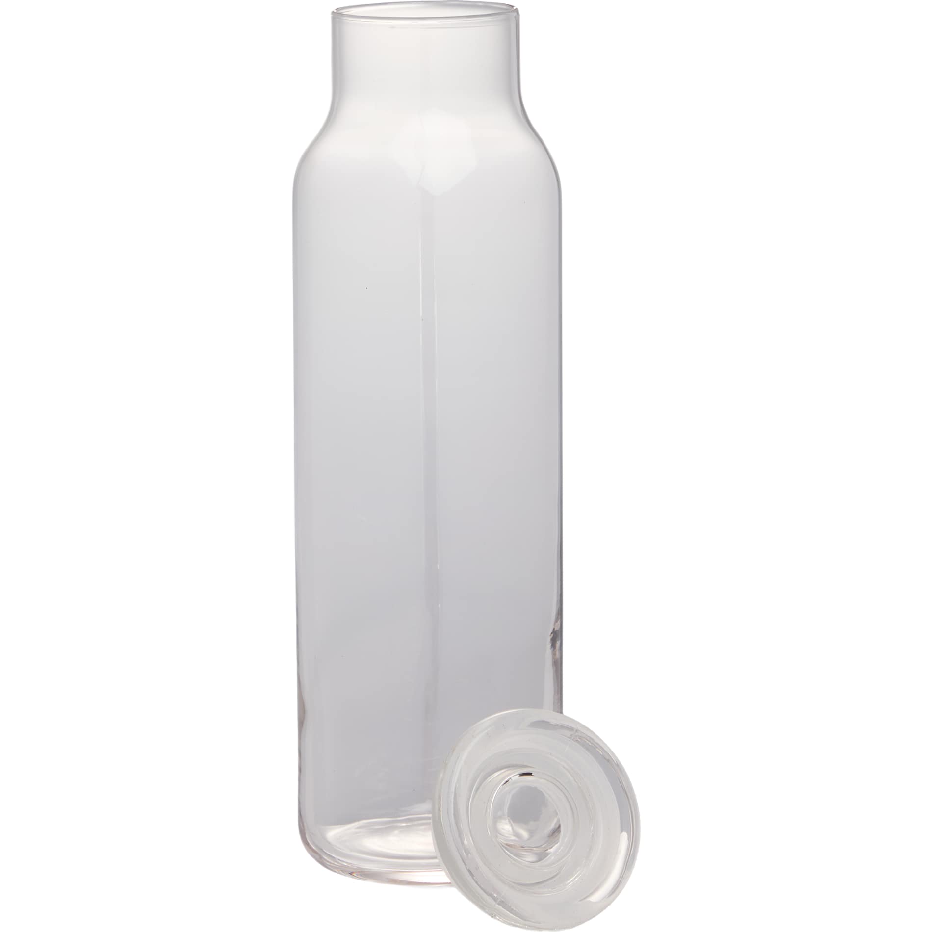 Glass Water Bottle w/ Lid 24 oz. 14