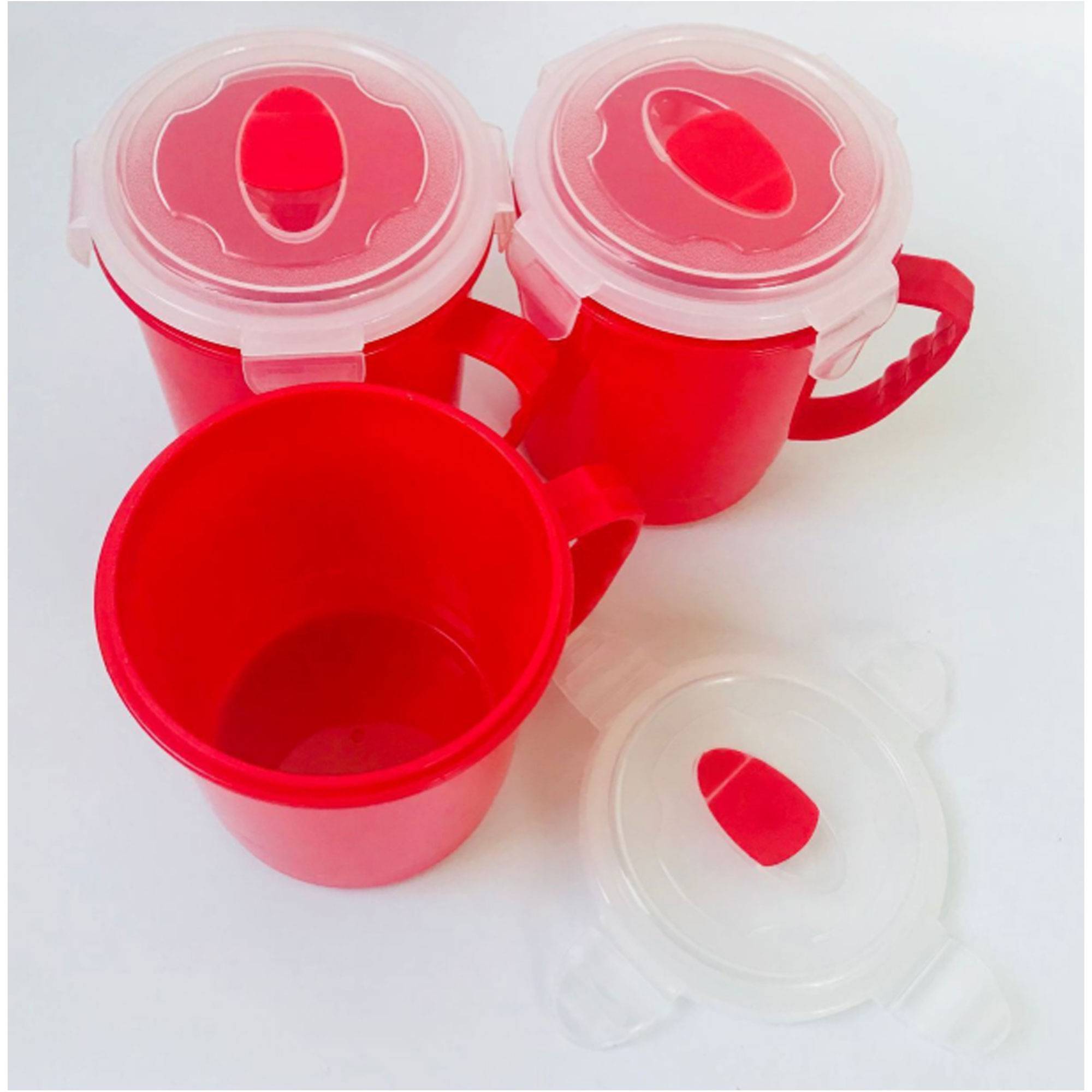 22oz Plastic Microwaveable Soup Mug 5