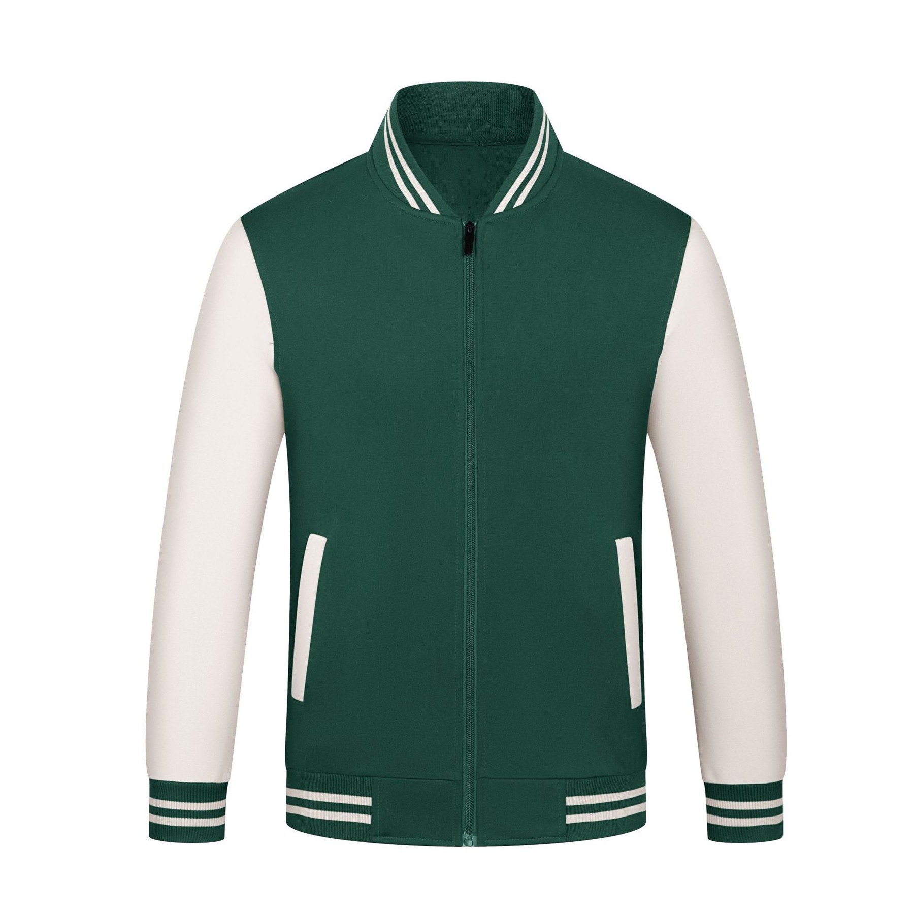 Unisex Zipper Baseball Jacket 8
