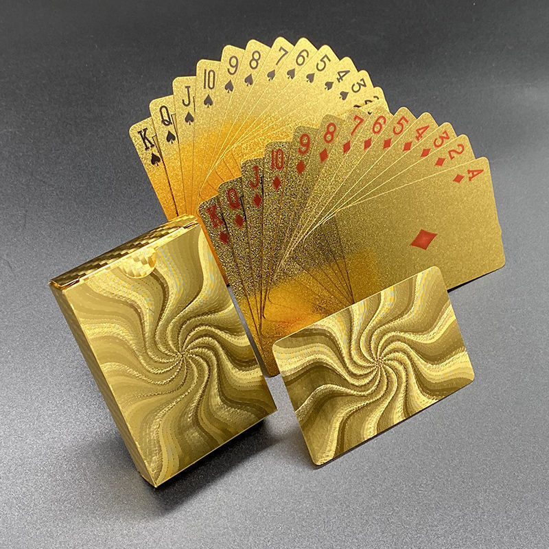 Waterproof Golden PVC Poker Cards 1
