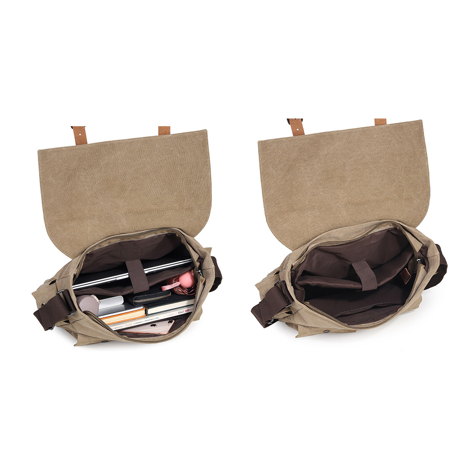 Classic Vintage Canvas Messenger Bag 5