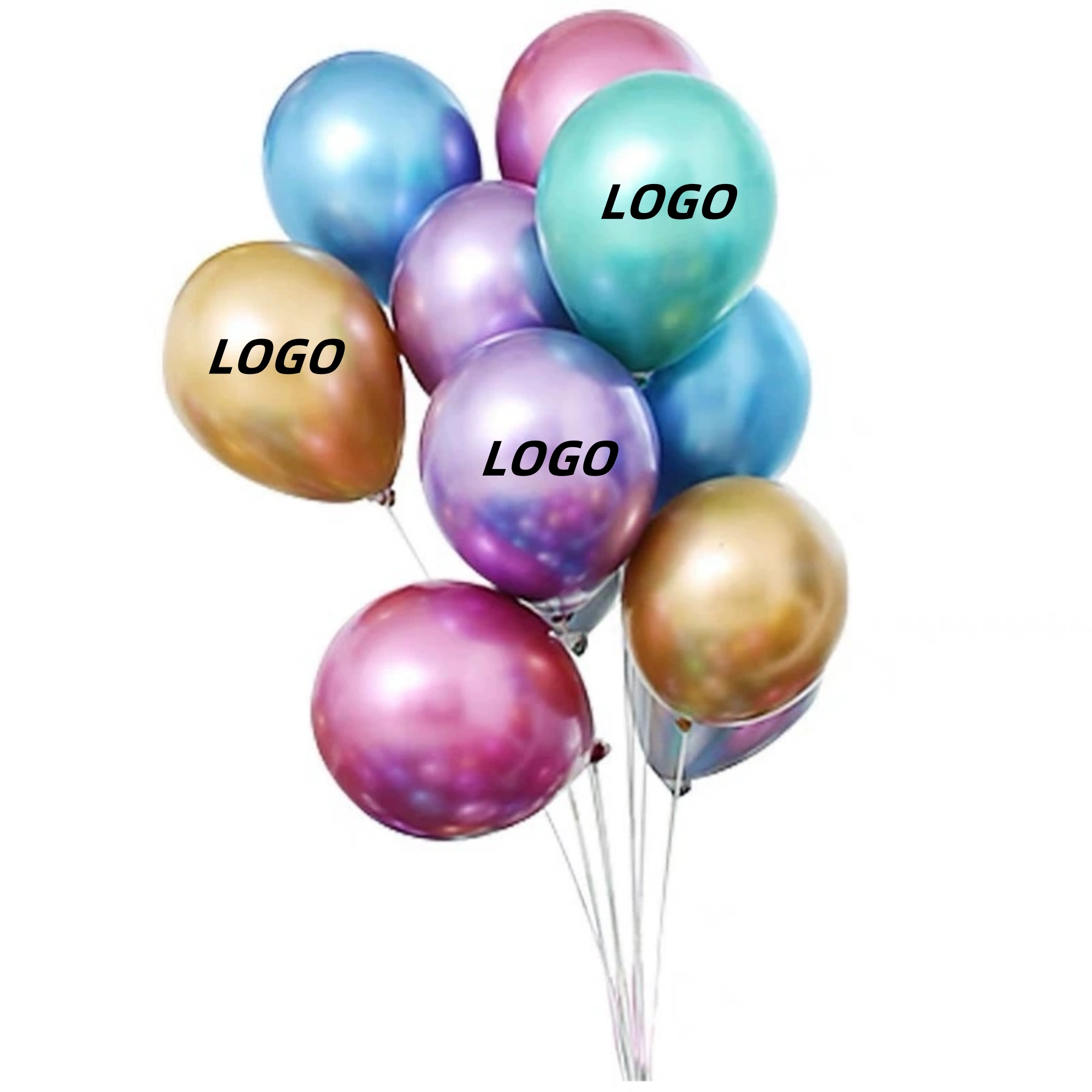 12-inch Metallic Latex Balloon 3