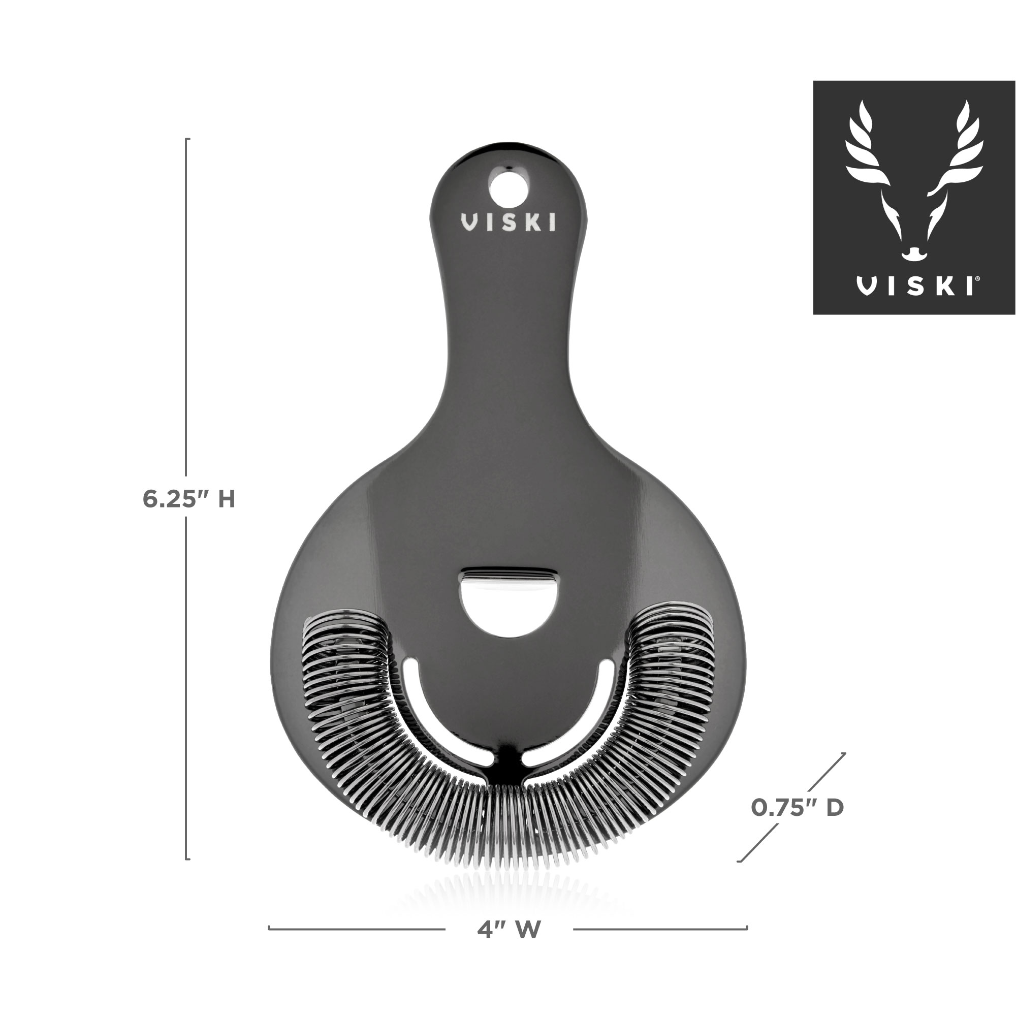 Viski® Hawthorne Cocktail Strainer 3