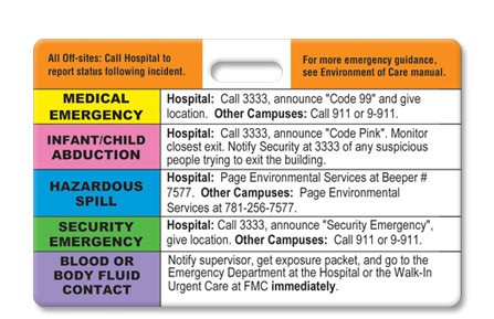 Badge, Hospital Emergency Alert/Code 1