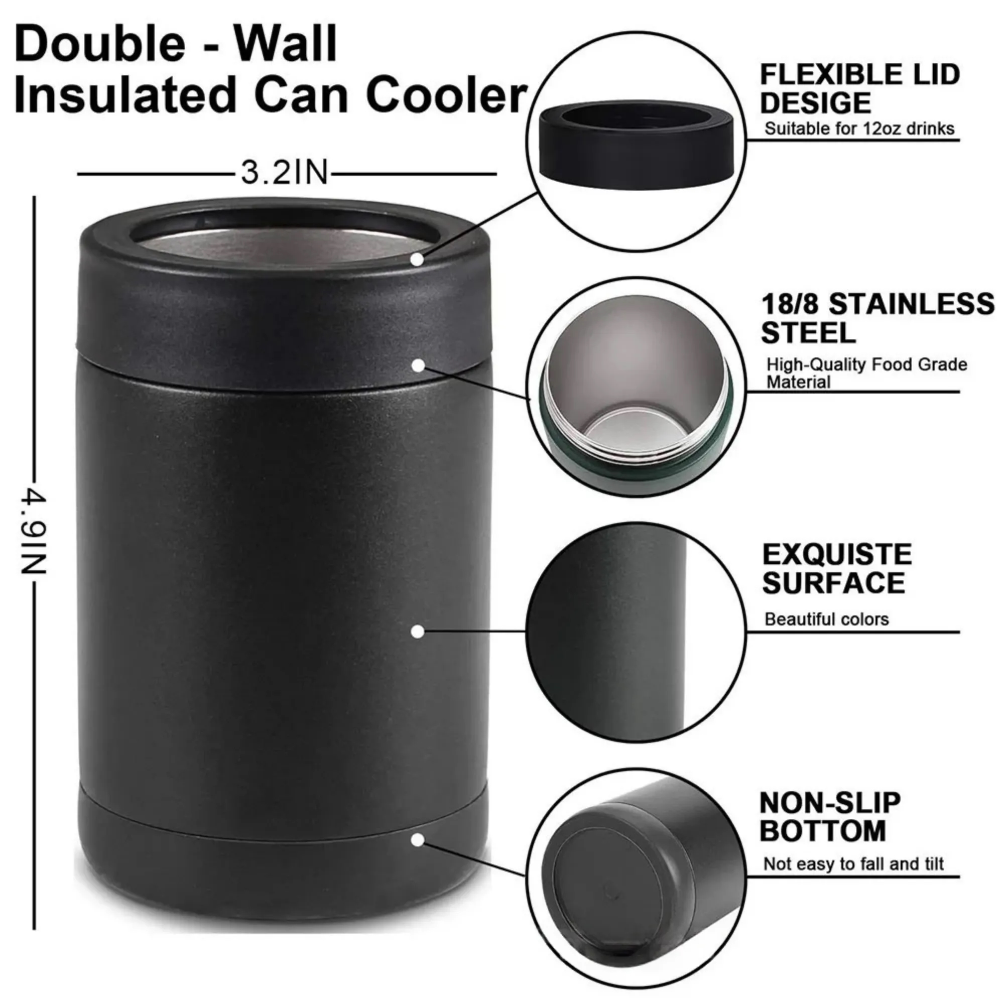 12oz 304 Stainless Steel Cold-Retention Can 14