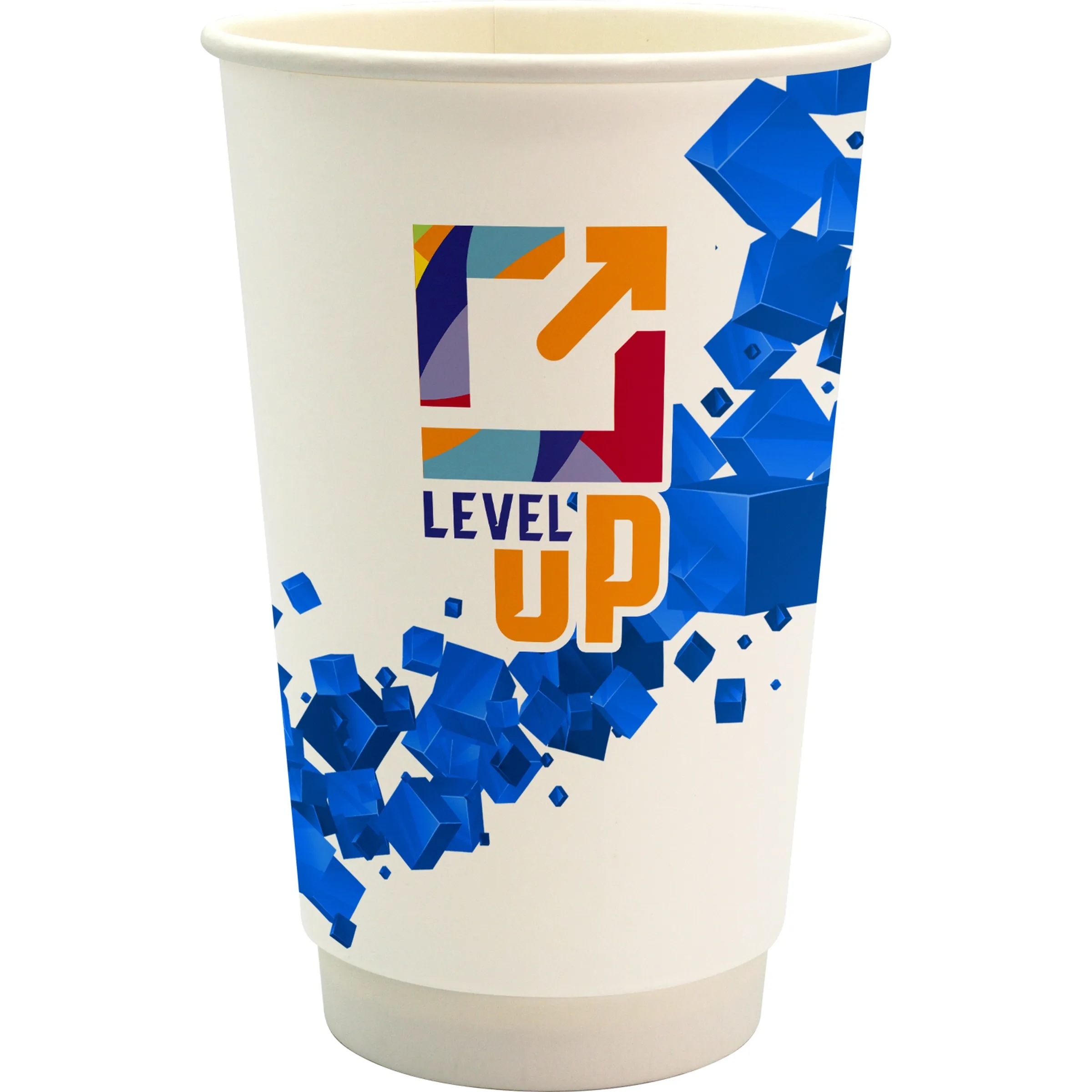 16 oz. Full Color Floating Cube Paper Cup 10