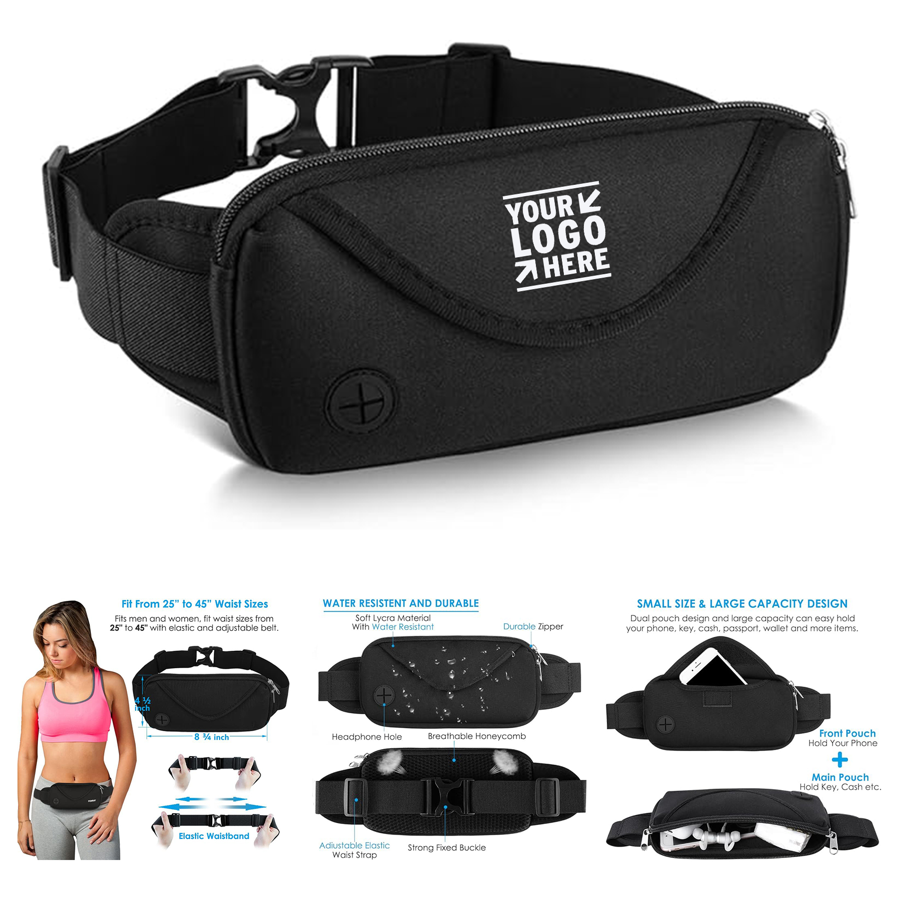 Water Resistant Waist Bag 