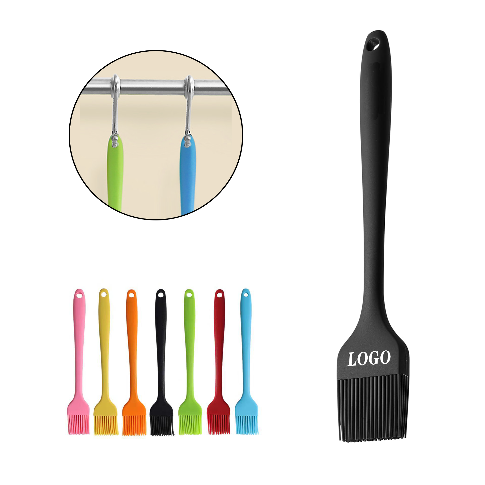 Silicone Camping Grill Brush Barbecue Brush 5