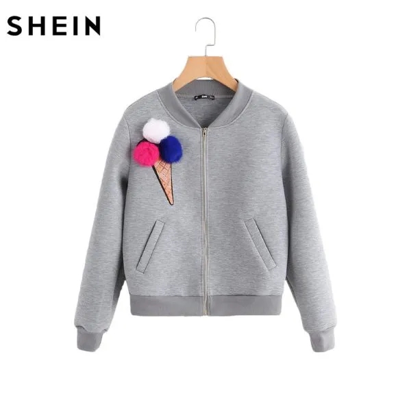 Sequin Ice Cream Patch Knit Jacket 2